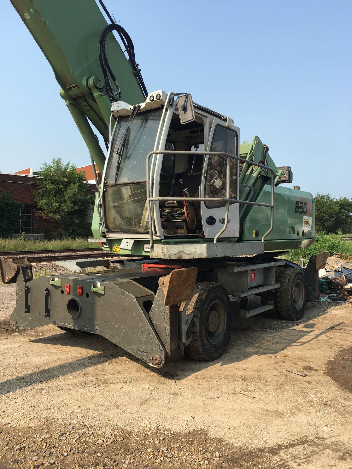 2013 Sennebogen Elevating Cab Solid Tire Material Handler Model 830e, S/N 830.0.2081, 12,600 - Image 6 of 16