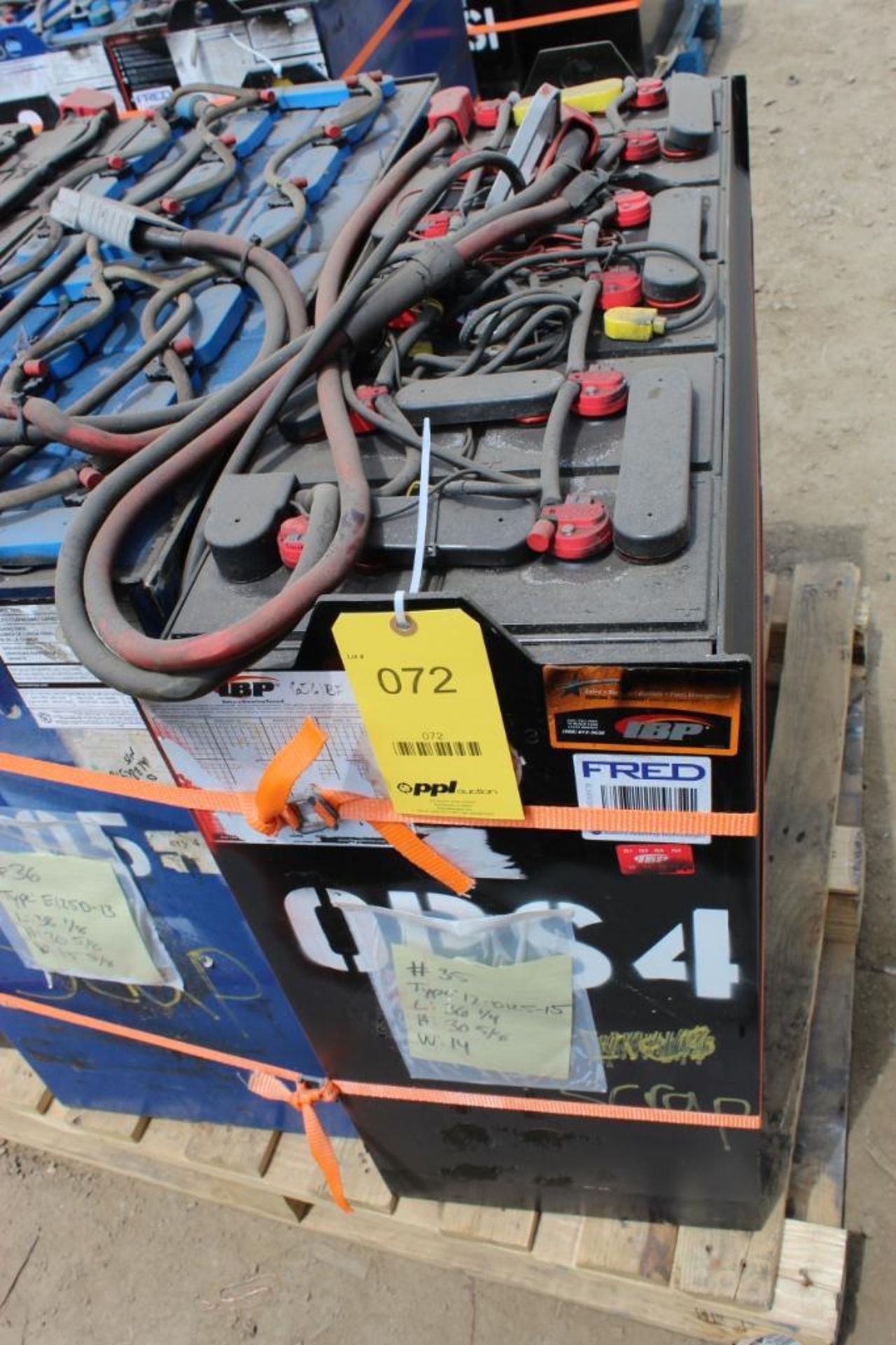 Deka Industrial Forklift Battery Type 12-D125-15, (600 N. Broadway Street, Aurora, IL 60505)