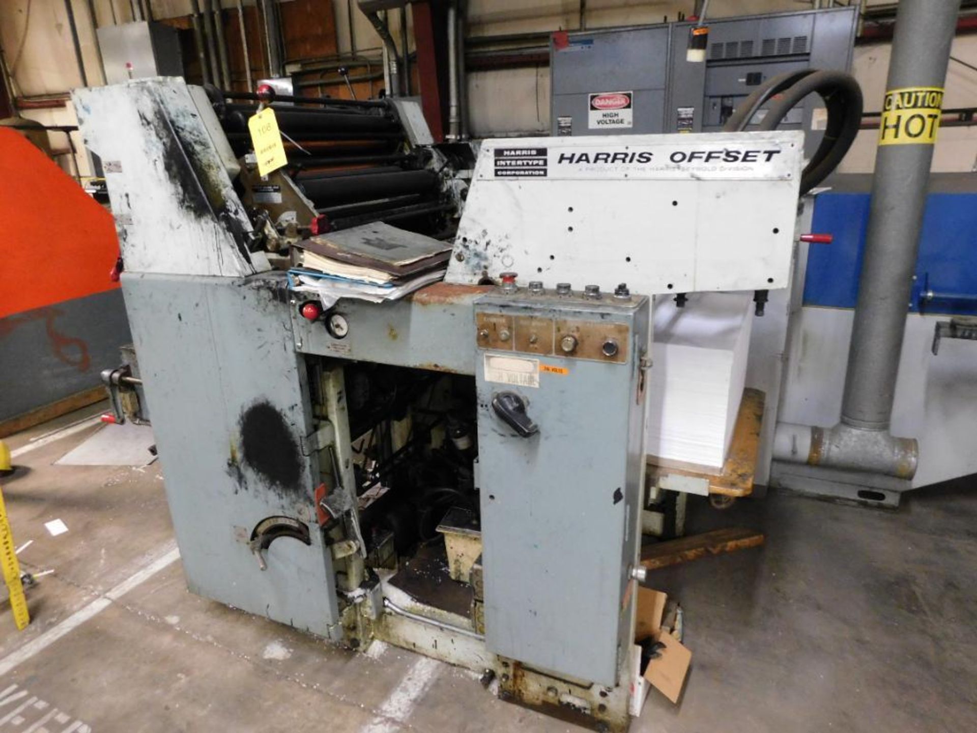 Harris Intertype Corporation 2-Color Offset Printing Press Model L125C, S/N 10588, Magazine Loaded