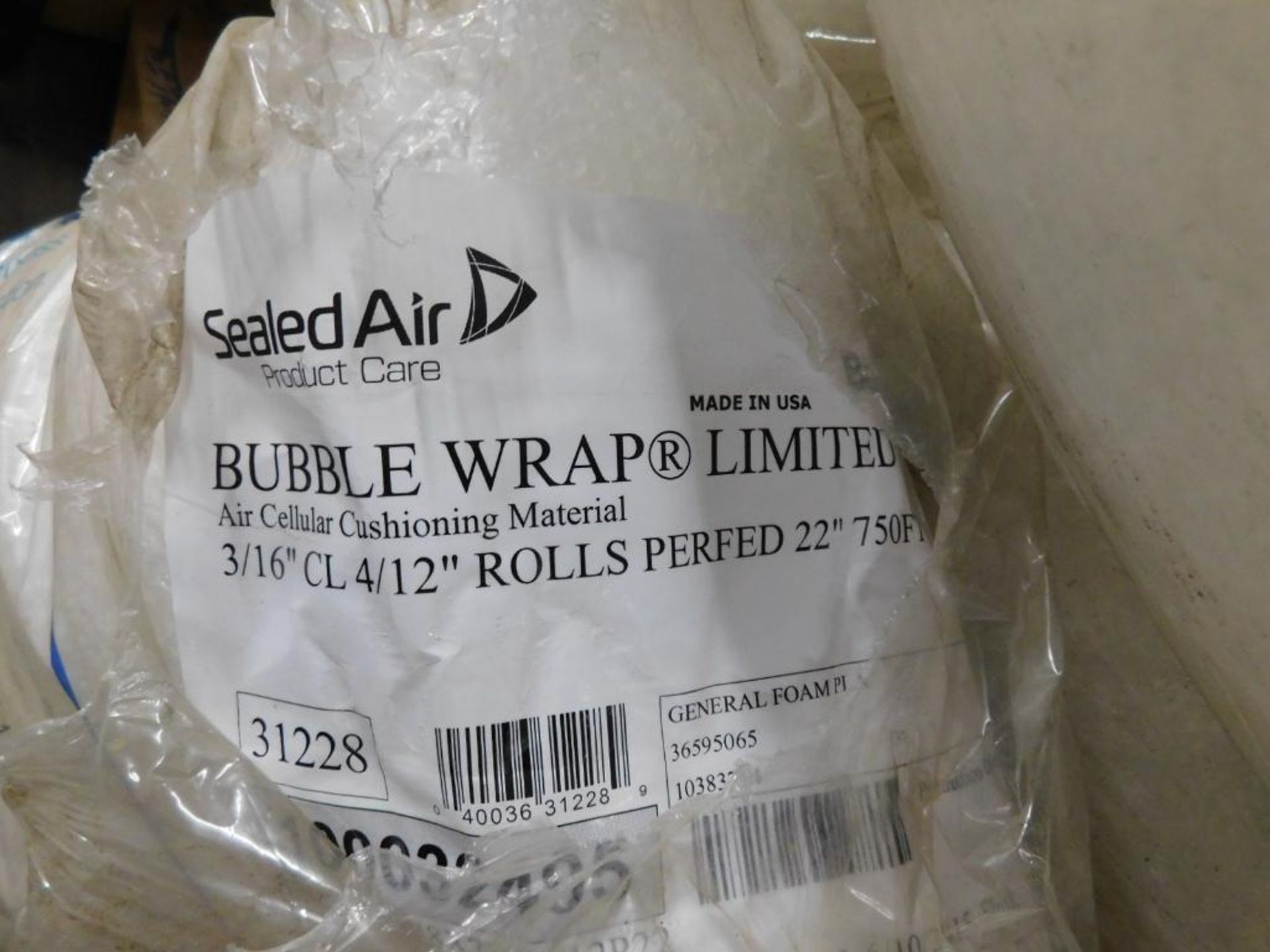 LOT: Large Quantity of Unused Bubble Wrap Behind Pallet Racking (Building #2) (LOCATION: 6738 6TH - Image 6 of 6