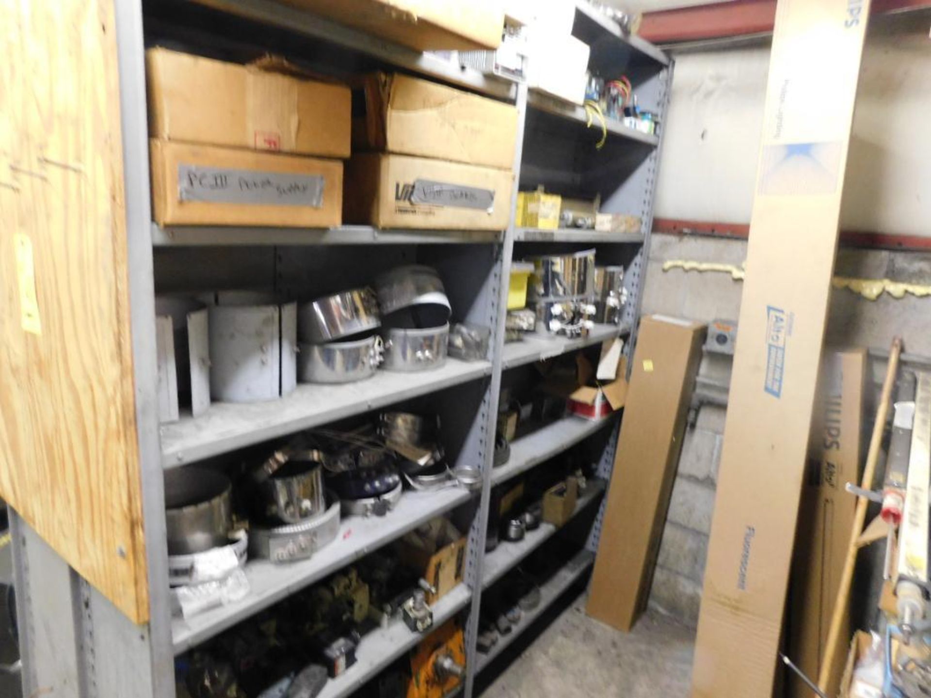 LOT: Assorted Rack & Shelving with Contents of Building Supplies, Machinery Parts & Electrical - Image 3 of 3