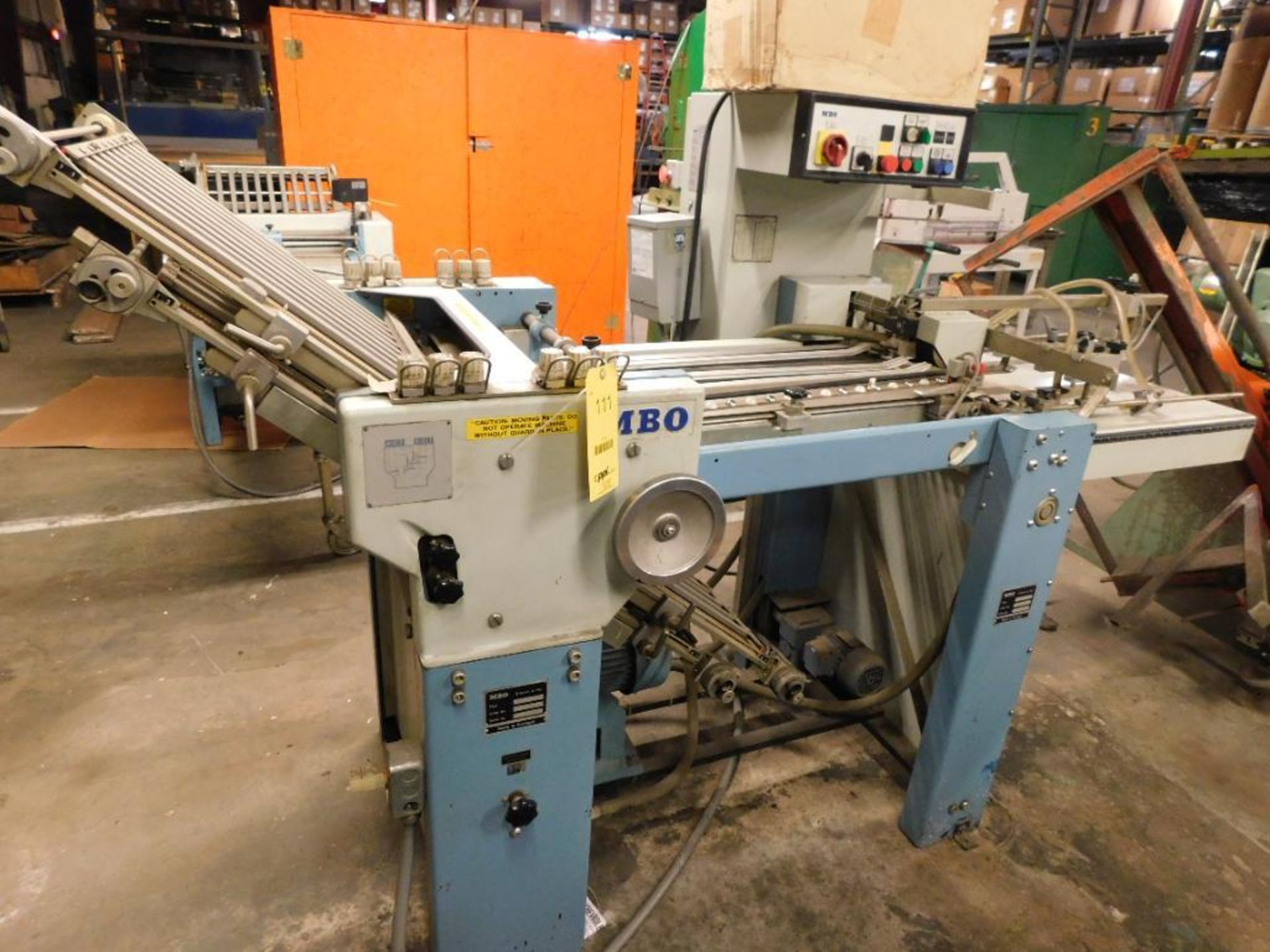 LOT: MBO Folder Model B18-1-18/4-P, S/N M05-197, Magazine Loaded, 18 in. Max. Width, 4-Fold Capable,