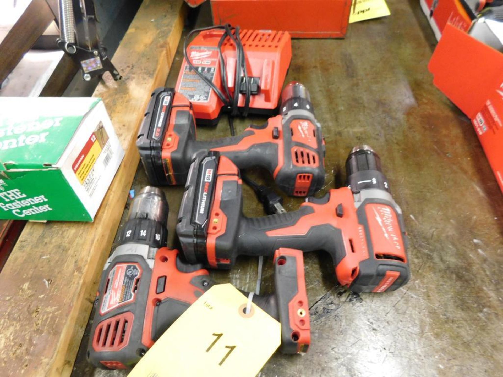 LOT: (3) Milwaukee M18 Cordless Drills with (2) Batteries & Charger (LOCATION: 520 DRESDEN ST.,