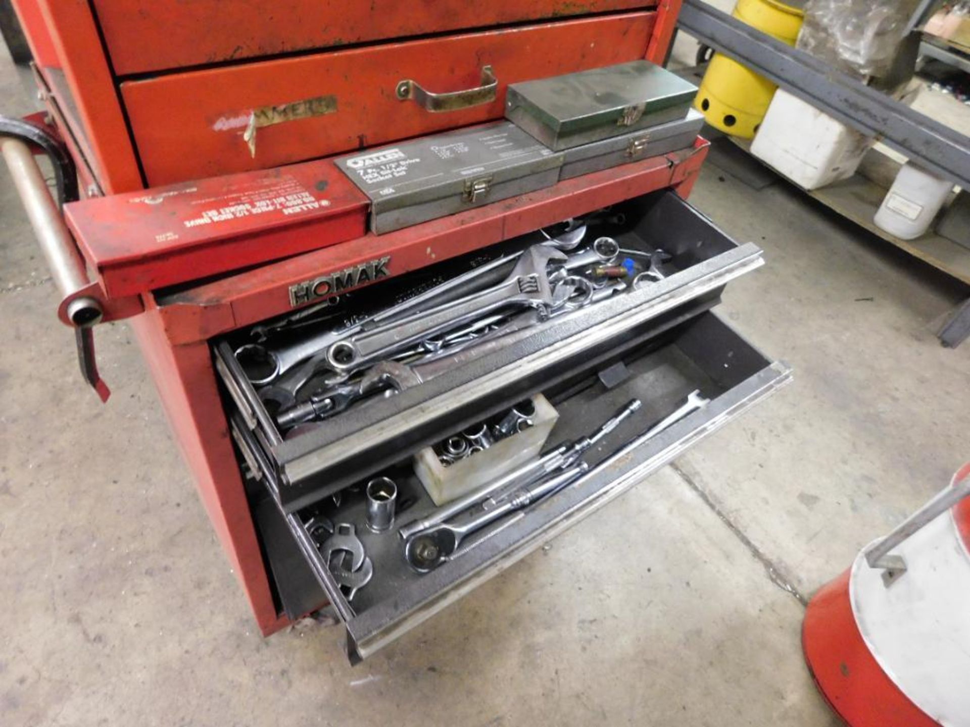 LOT: Homak Rolling Tool Box with Assorted Hand Tools (LOCATION: 520 DRESDEN ST., KALKASKA, MI - Image 2 of 2