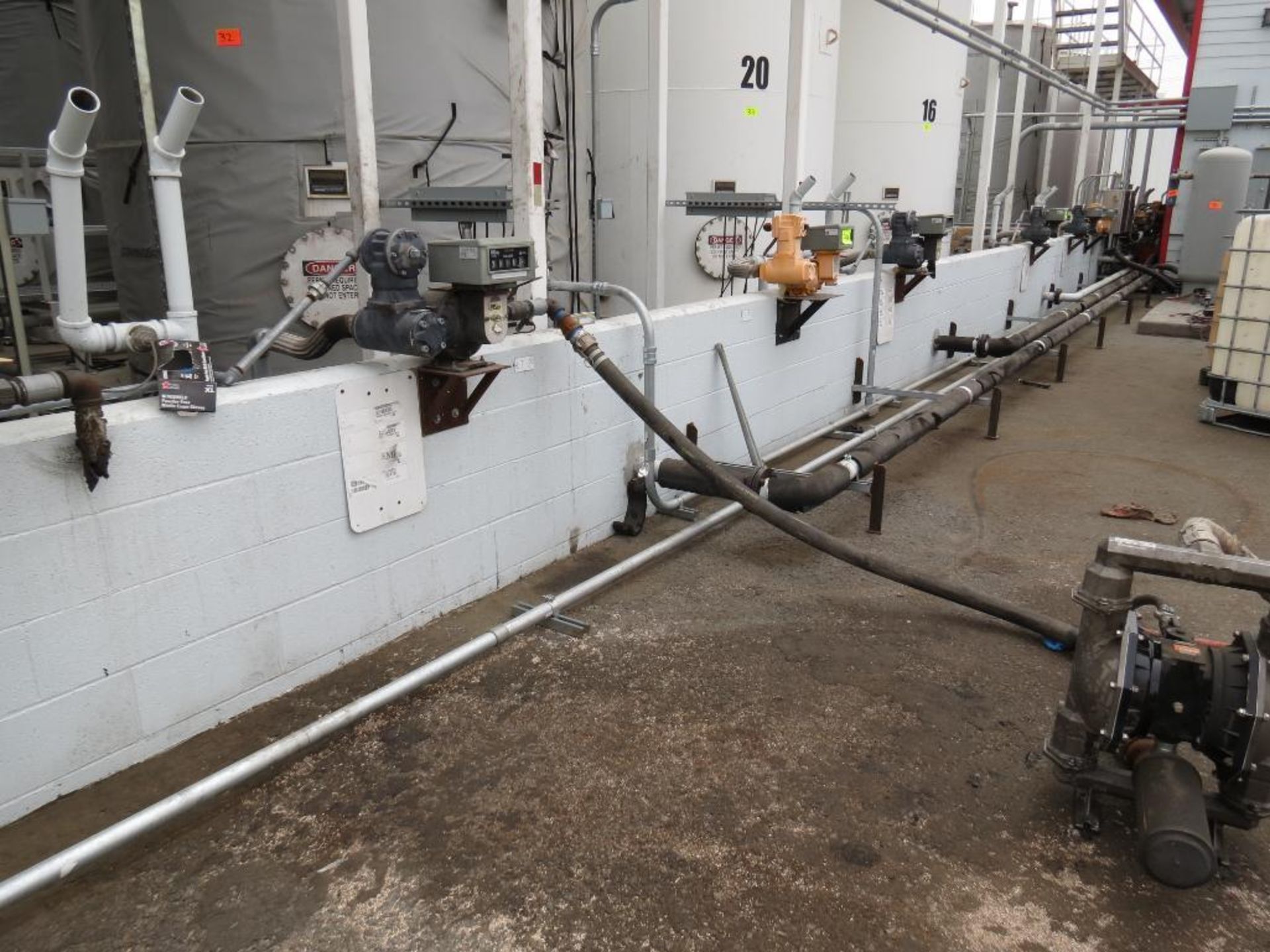 LOT: Storage Tank Metal Catwalk with Pumps and Meters - Image 16 of 20