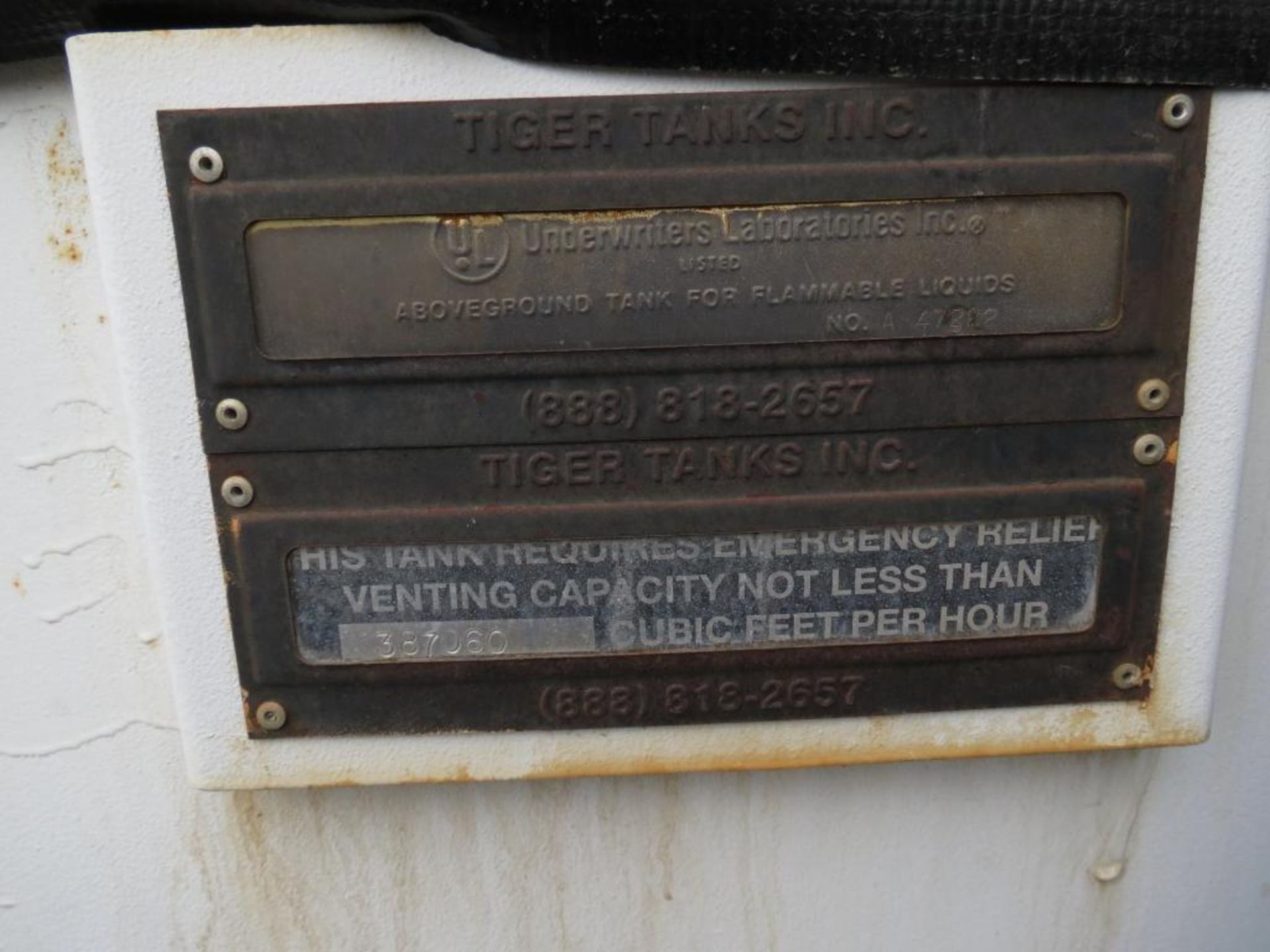 LOT: (8)Tiger Tanks Carbon Steel Storage Tanks 12,000 Max Gallons - Image 11 of 14