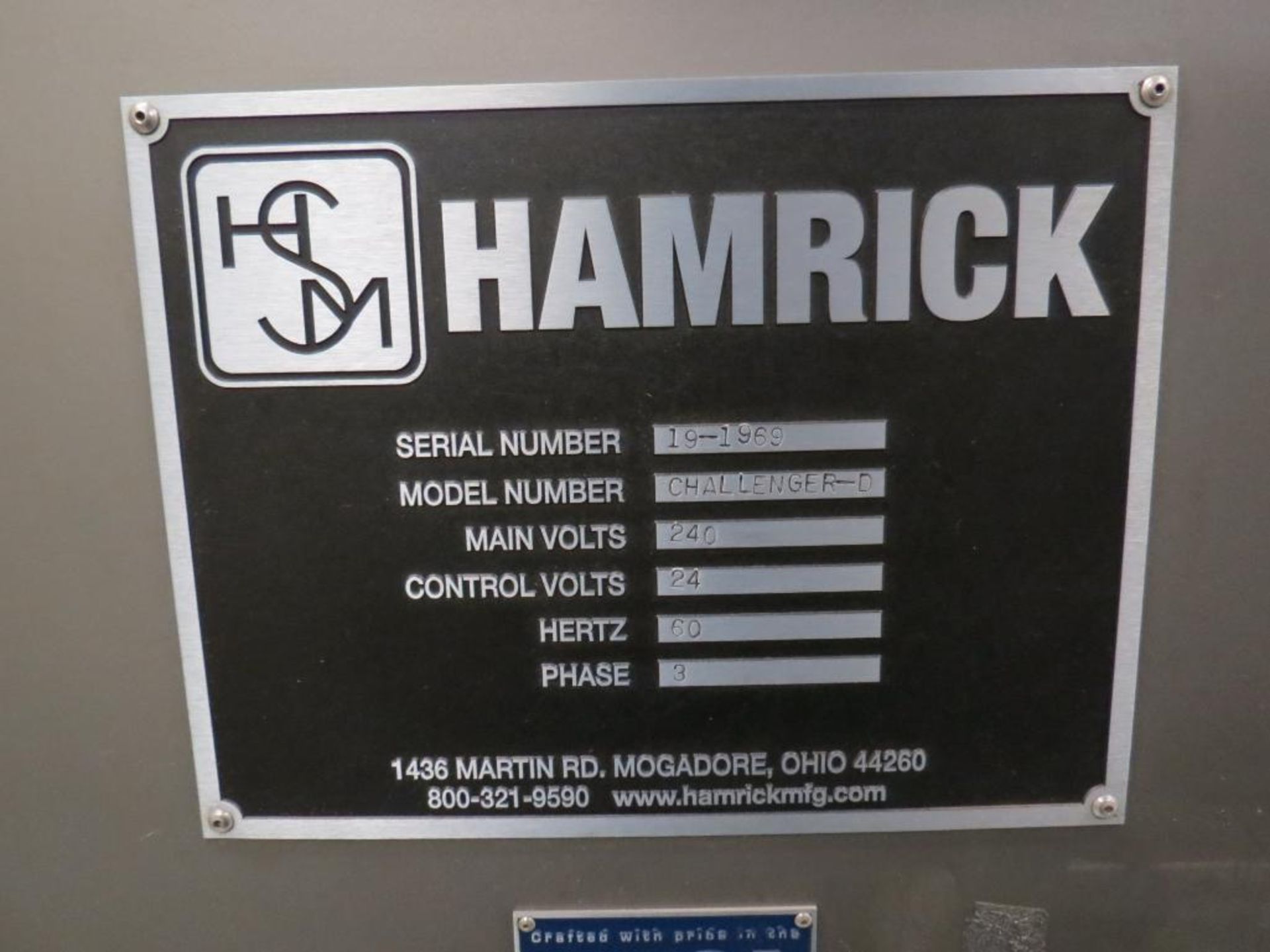 Hamrick Case Packer & Control System, SN: 19-1969, Q) Part of Complete Packaging Line - Image 9 of 9