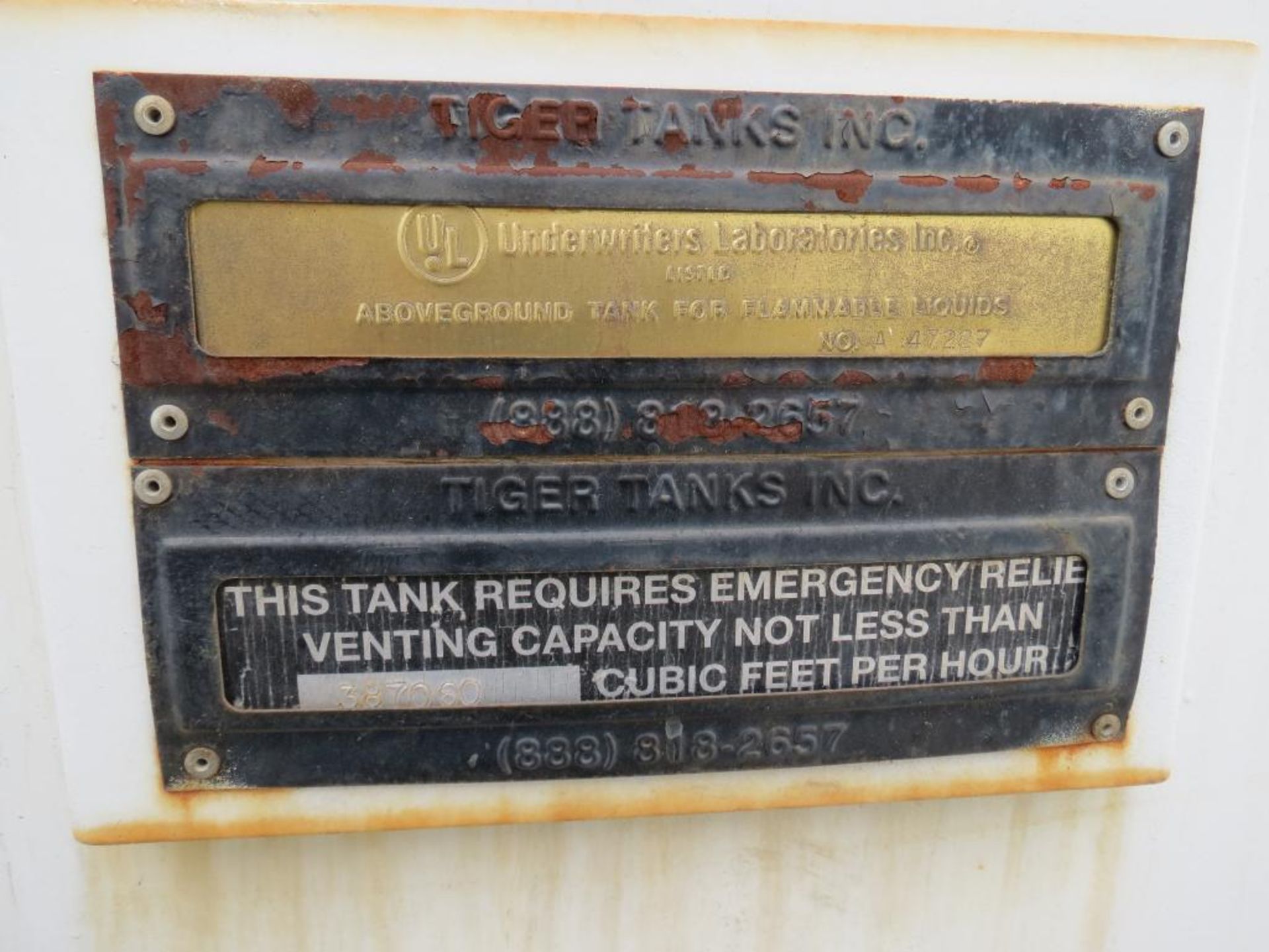 LOT: (8) Tiger Tanks Carbon Steel Storage Tanks 12,000 Max Gallons - Image 8 of 14