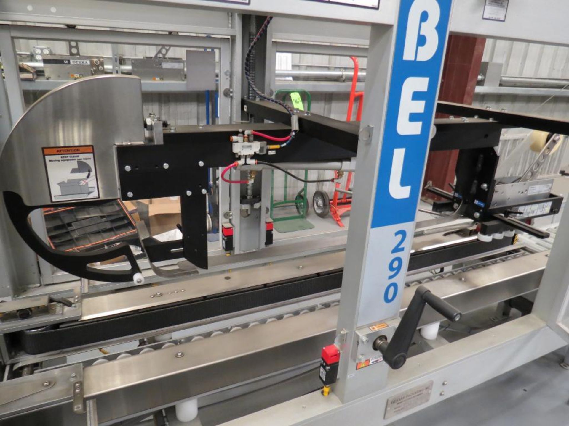 WEXXAR BELL-290T Fully Automatic Top Case Sealer , SN:5729, S) Part of Complete Packaging Line - Image 2 of 9