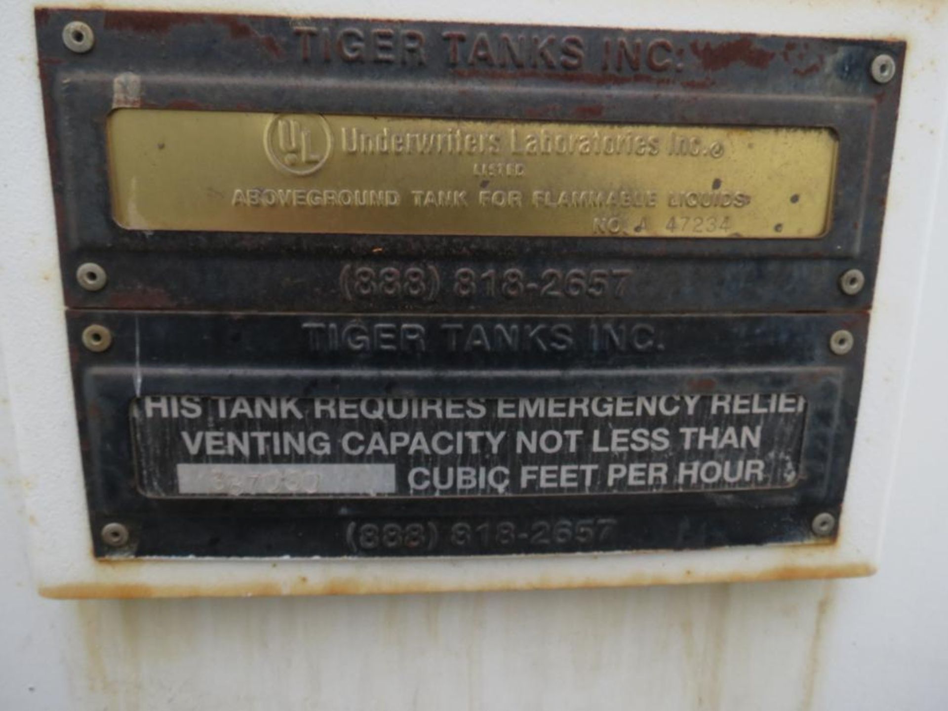 LOT: (8) Tiger Tanks Carbon Steel Storage Tanks 12,000 Max Gallons - Image 7 of 14