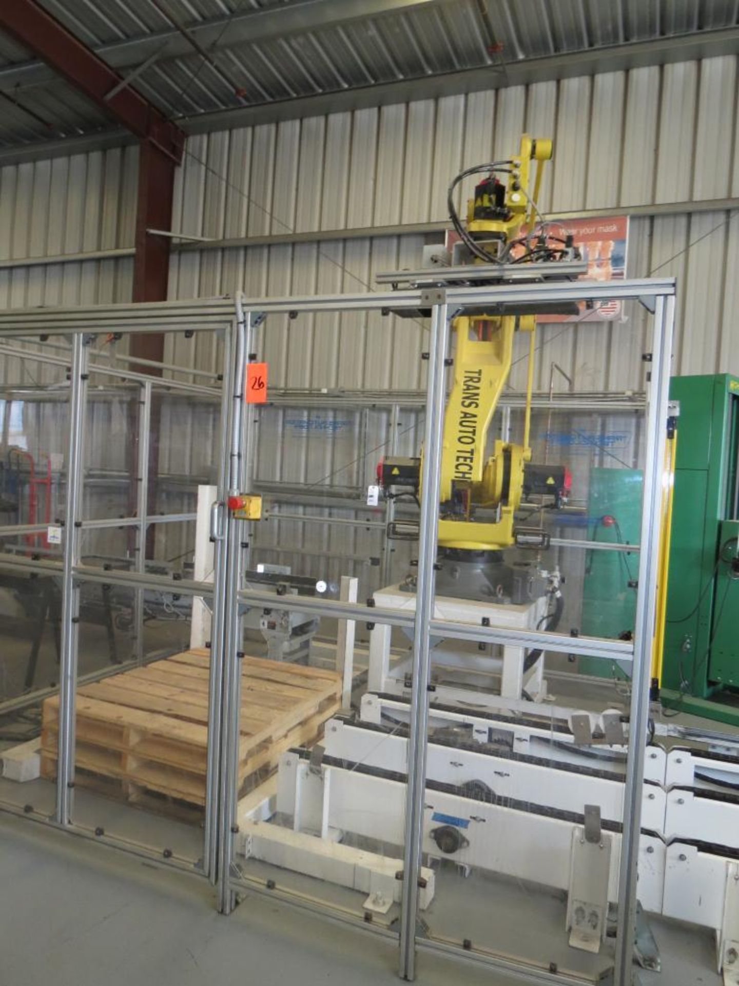 Fanuc M-410iC Robotic Multi Configuration Case Palletizing Robot , SN:E18930875 with South Coast