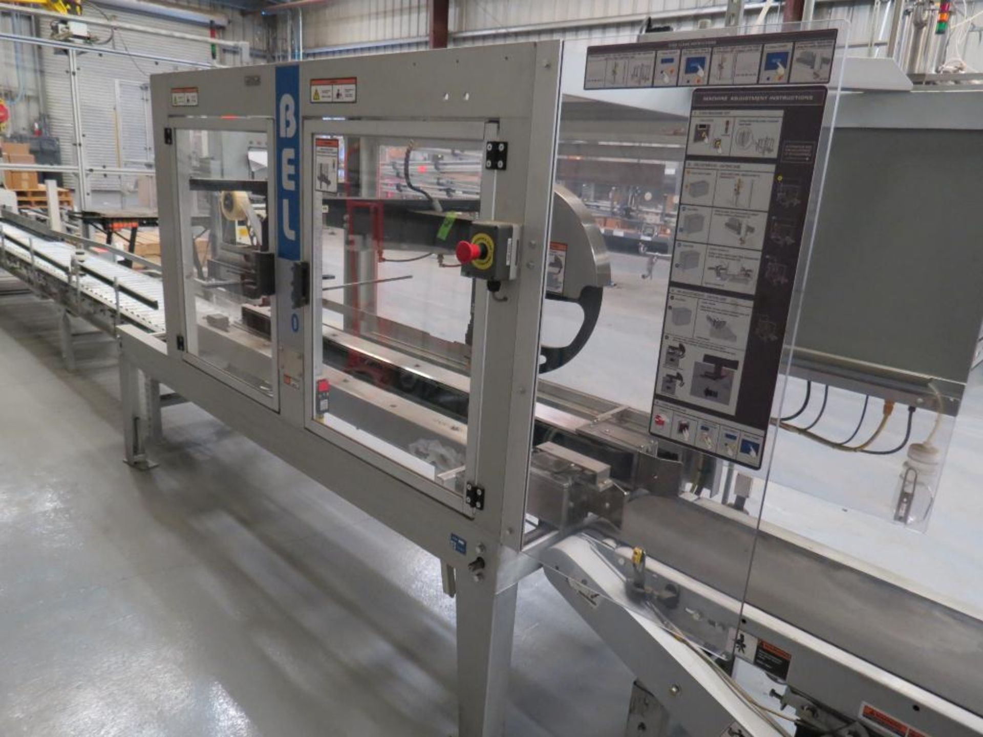 WEXXAR BELL-290T Fully Automatic Top Case Sealer , SN:5729, S) Part of Complete Packaging Line - Image 6 of 9