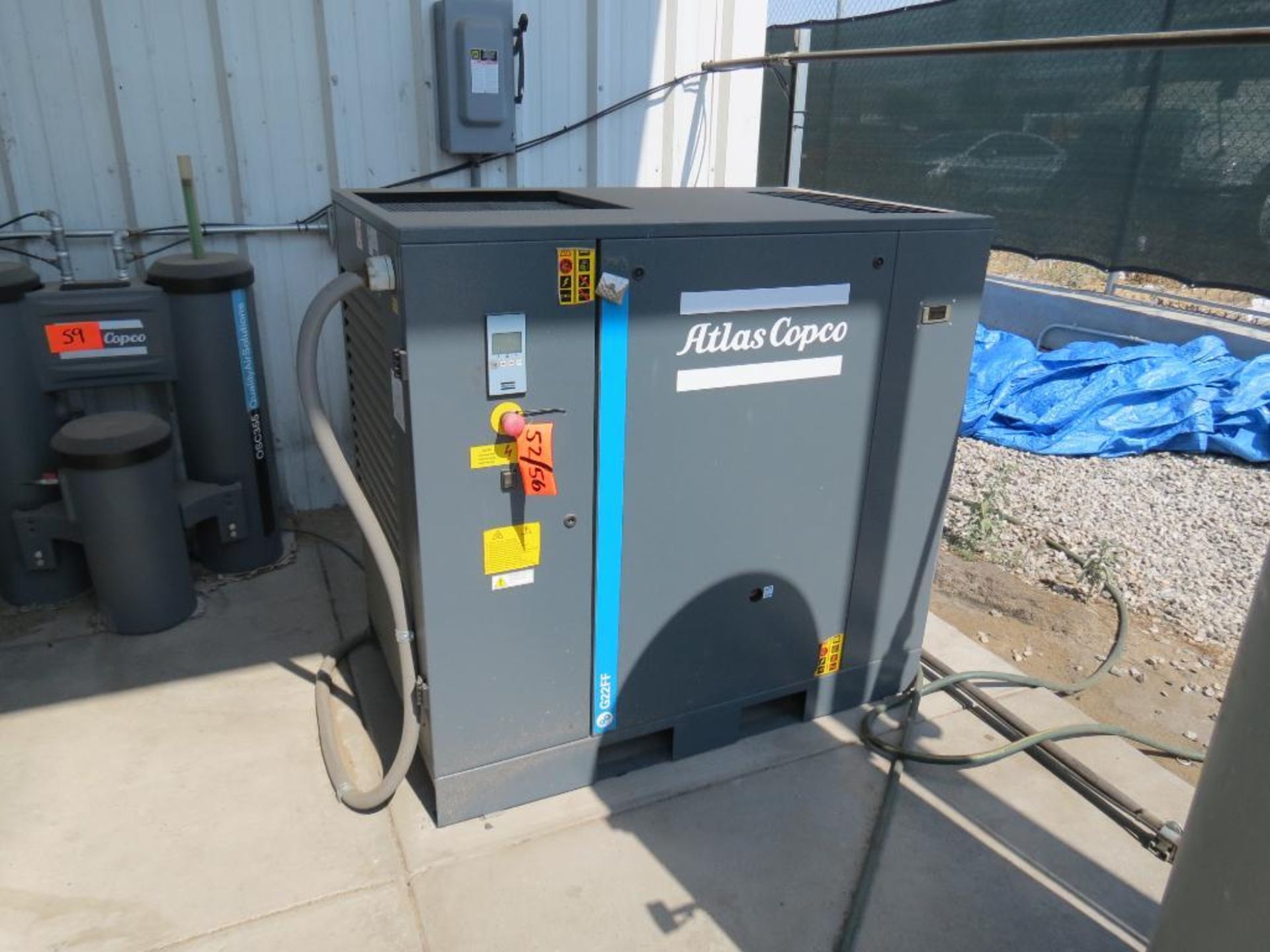 Atlas Copco Air Compressor, G 22-125 FF TRI-V/60 FM, SN: ITJ234341