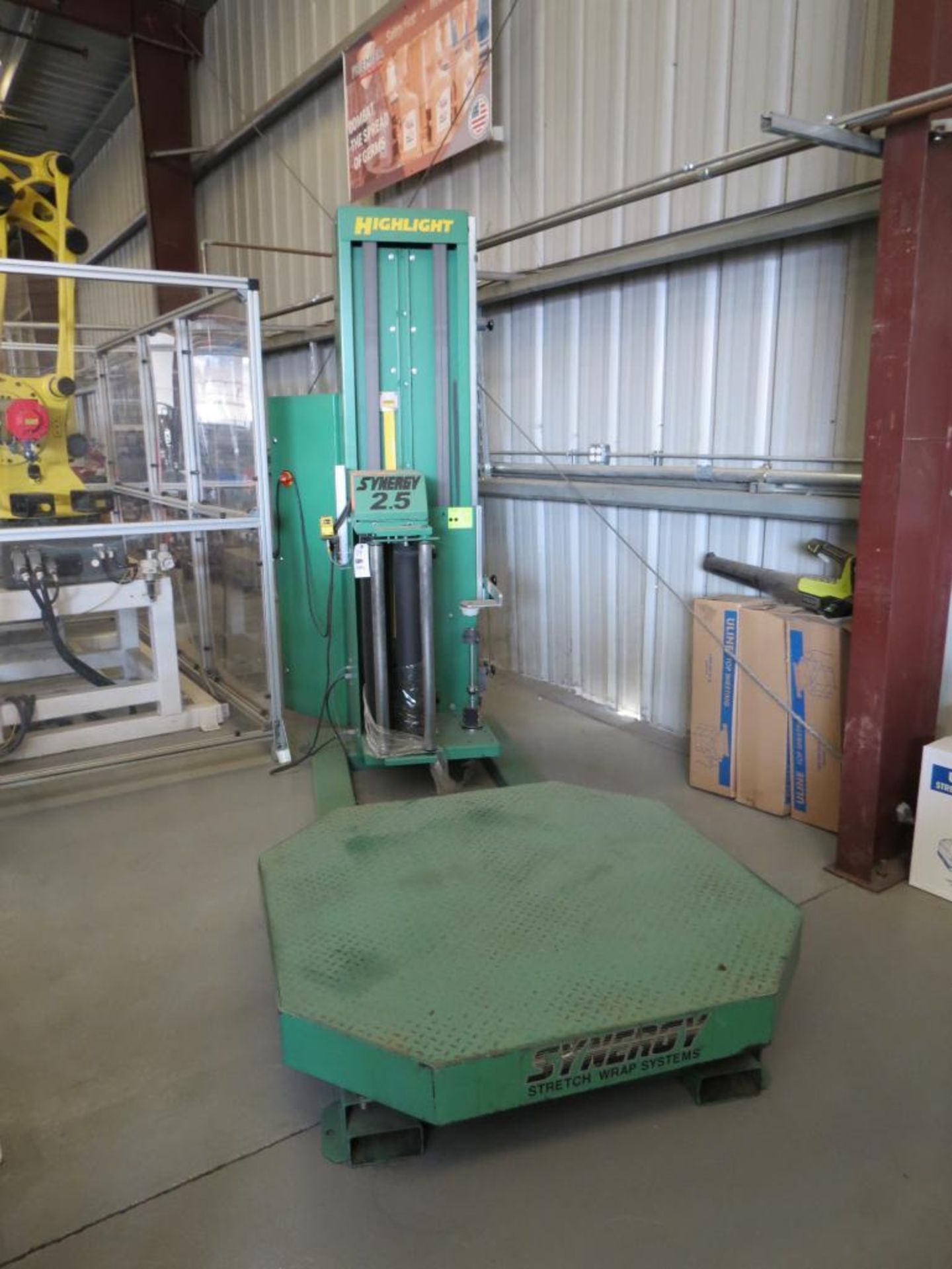 Highlight Synergy 2.5 Pallet Stretch Wrapping Machine, SN: D417-250-27526, X) Part of Complete