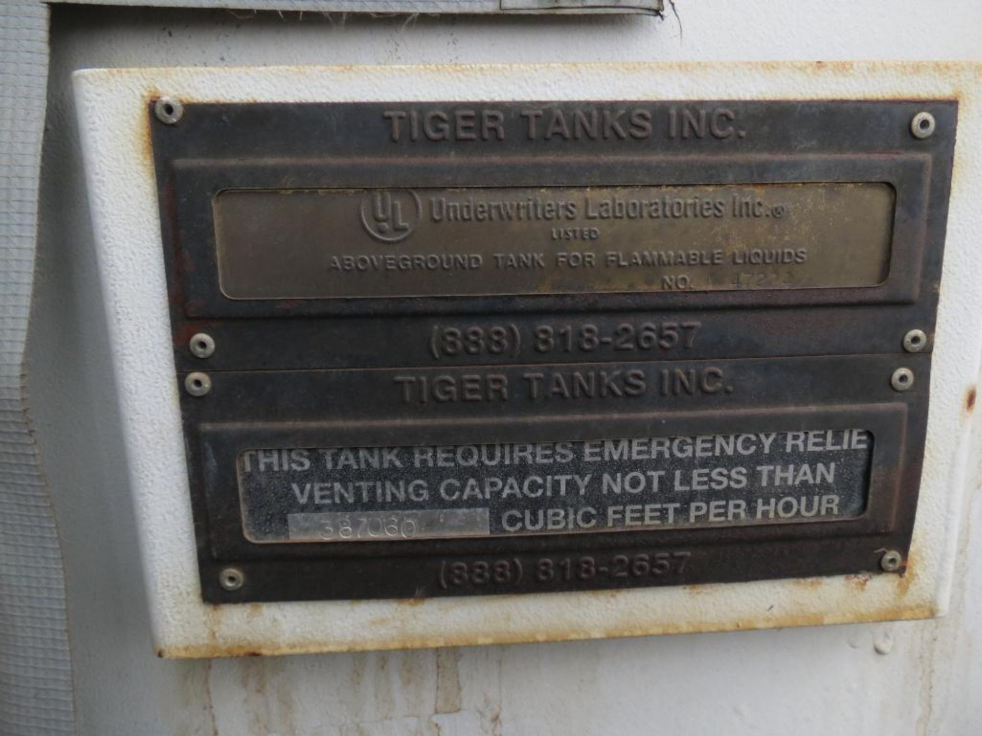 LOT: (8)Tiger Tanks Carbon Steel Storage Tanks 12,000 Max Gallons - Image 9 of 14