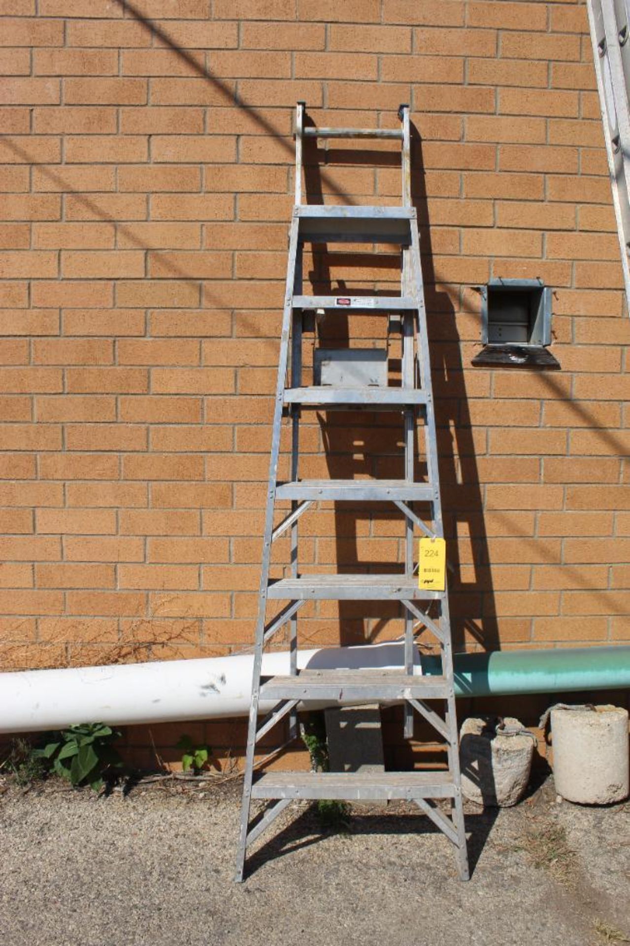 LOT (2) 5-Way Aluminum Work Ladder