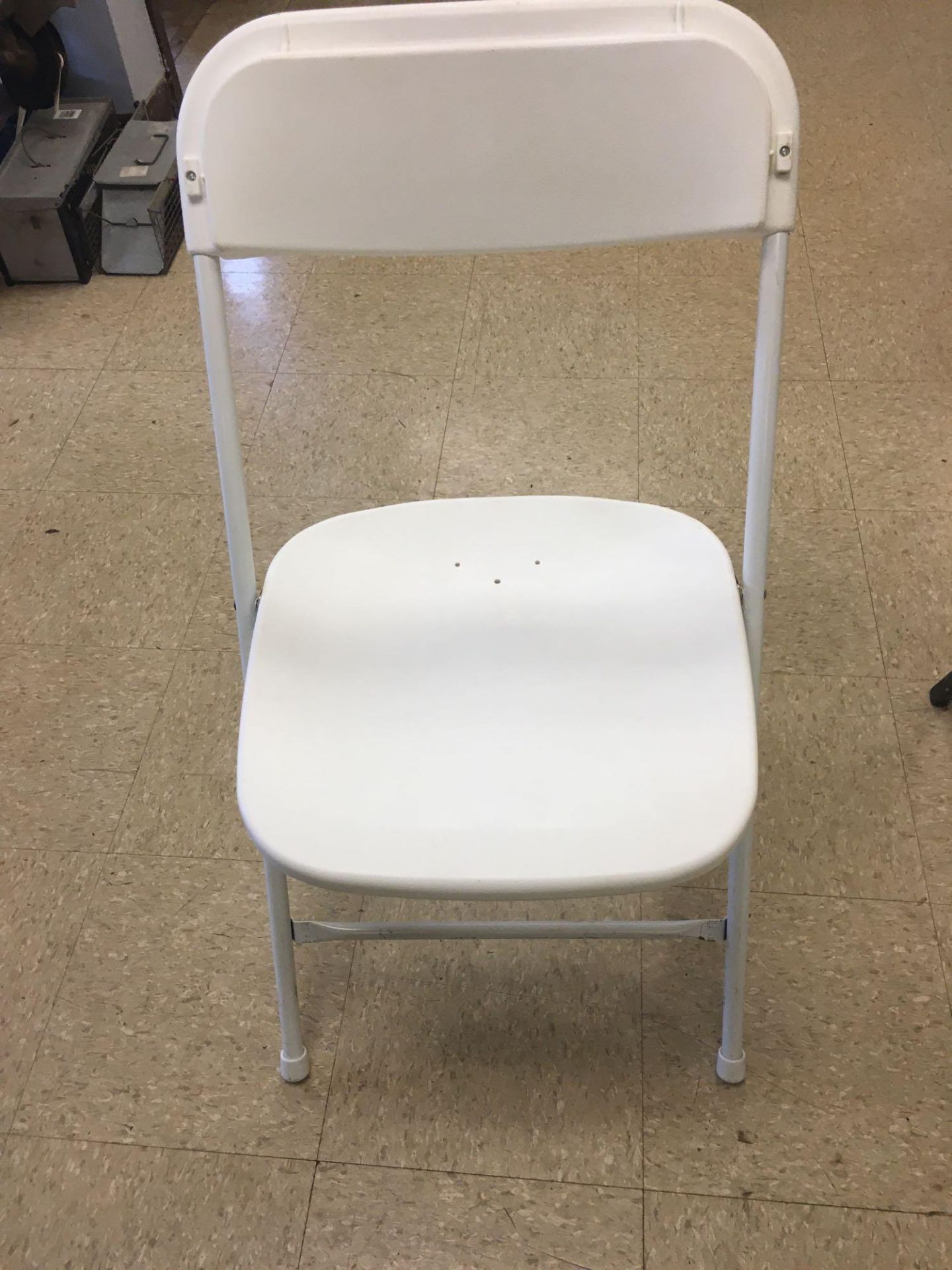 LOT: (75) White Folding Chairs