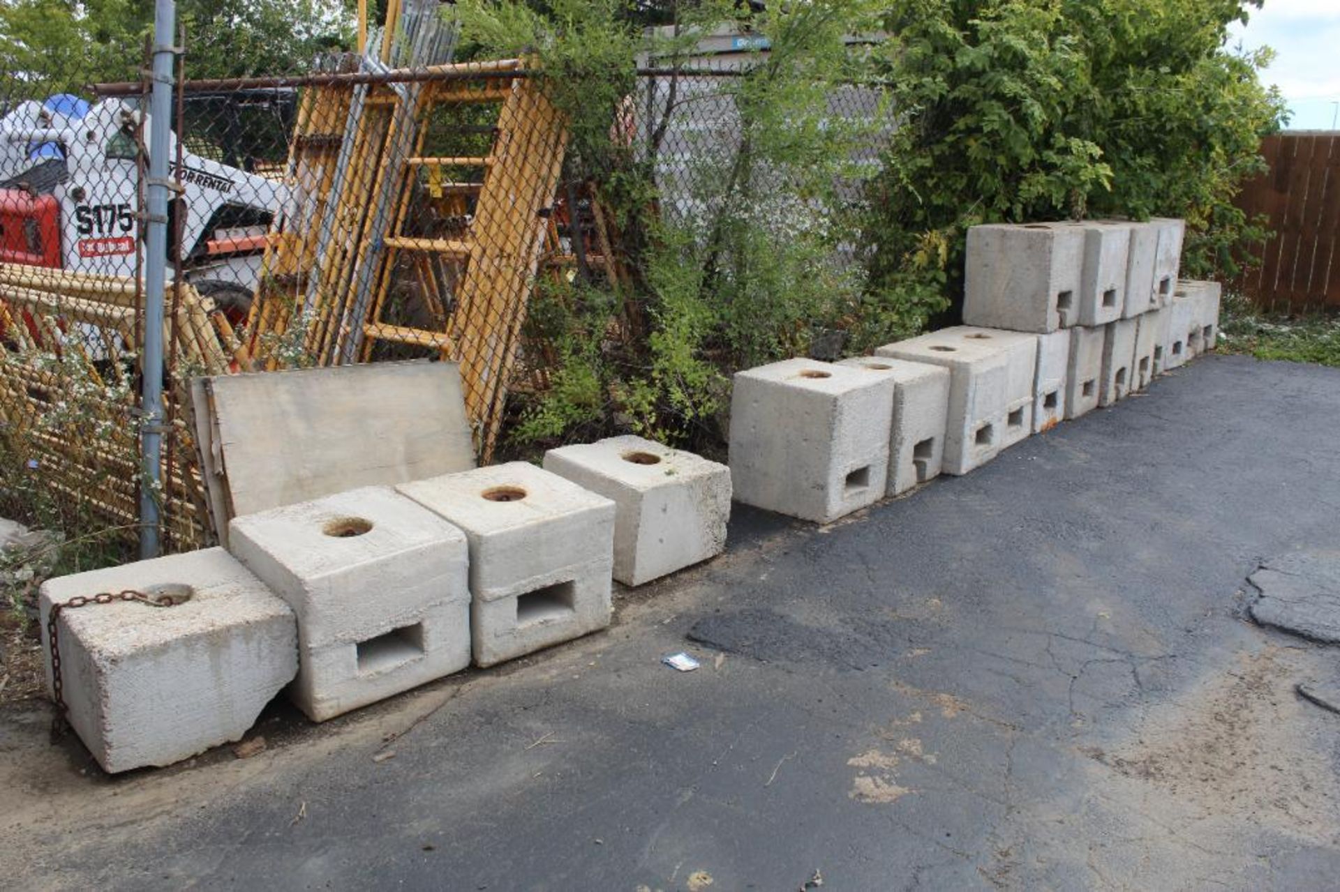 LOT: (20) Concrete Blocks Tent Weights