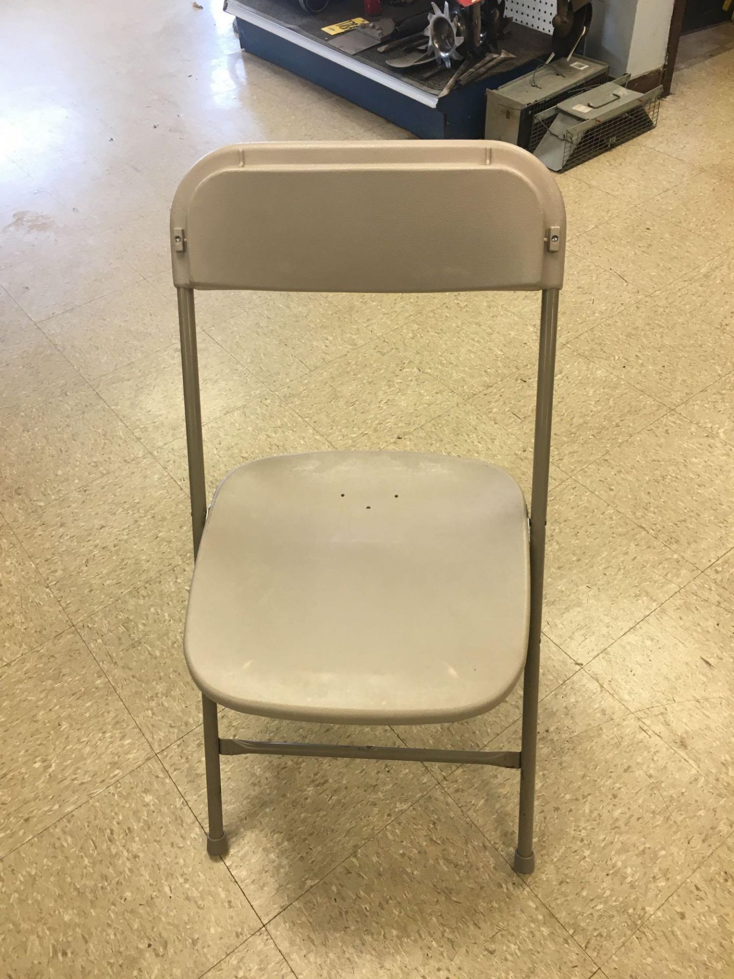 LOT: (75) Beige Folding Chairs