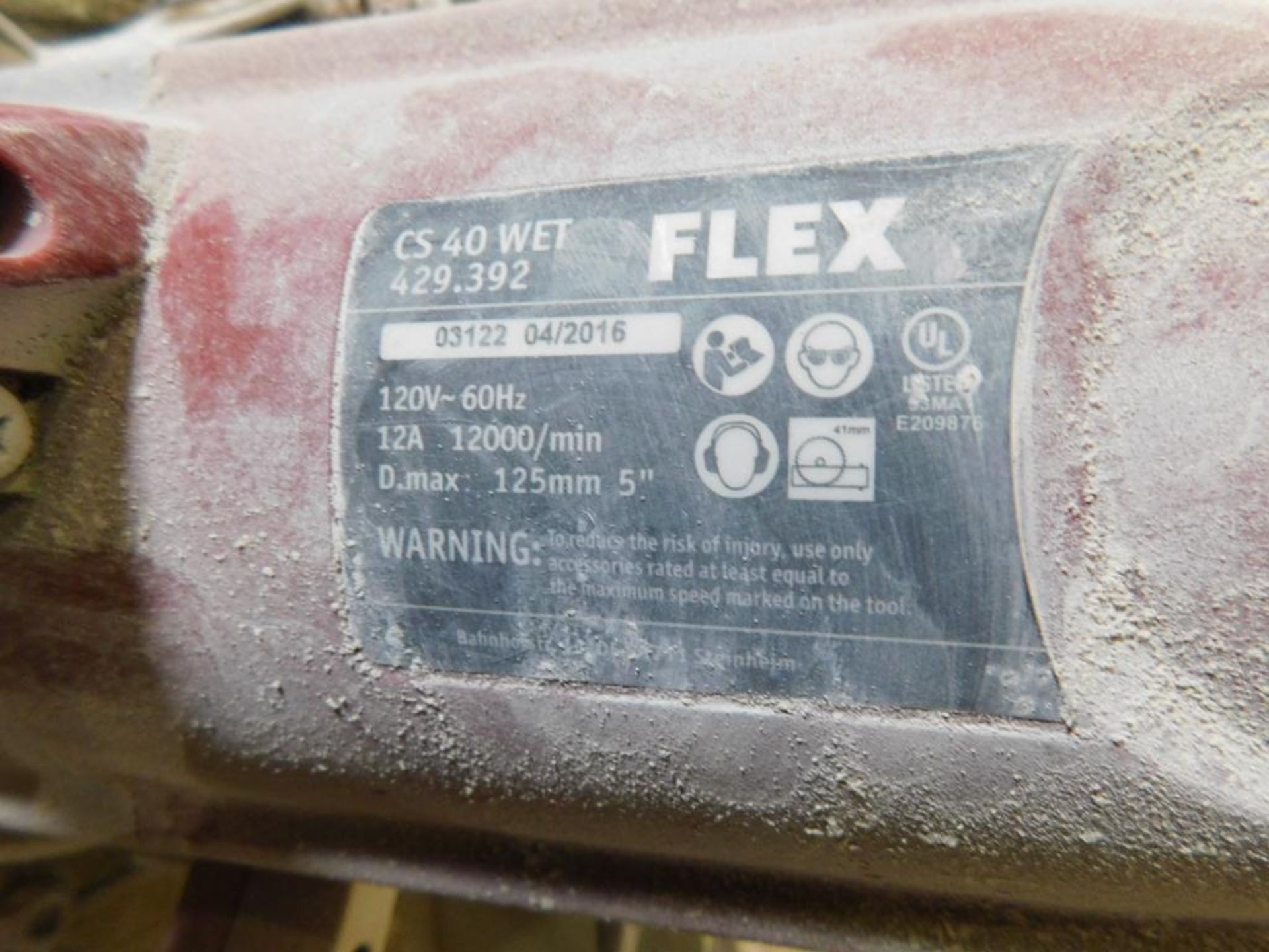 Flex Wet Saw Model CS40 - Image 3 of 3