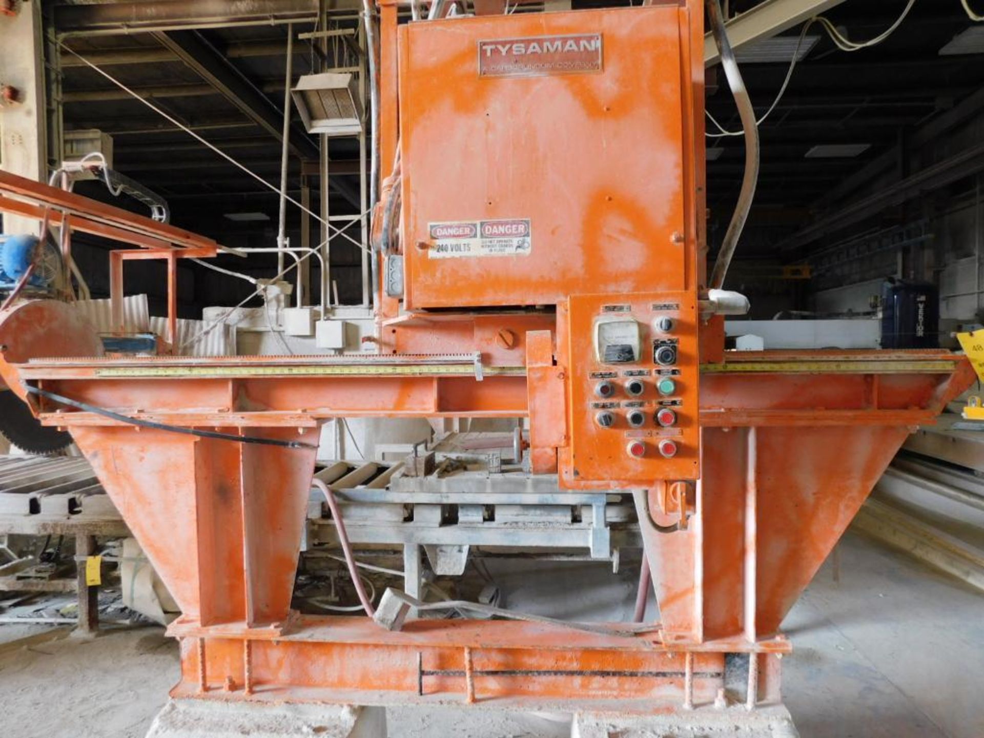 Sawing Systems Gantry Bridge Stone Saw Model 511C, S/N TA-67980, 30 in. 25 HP Blade with Tilt Arbor, - Image 2 of 4