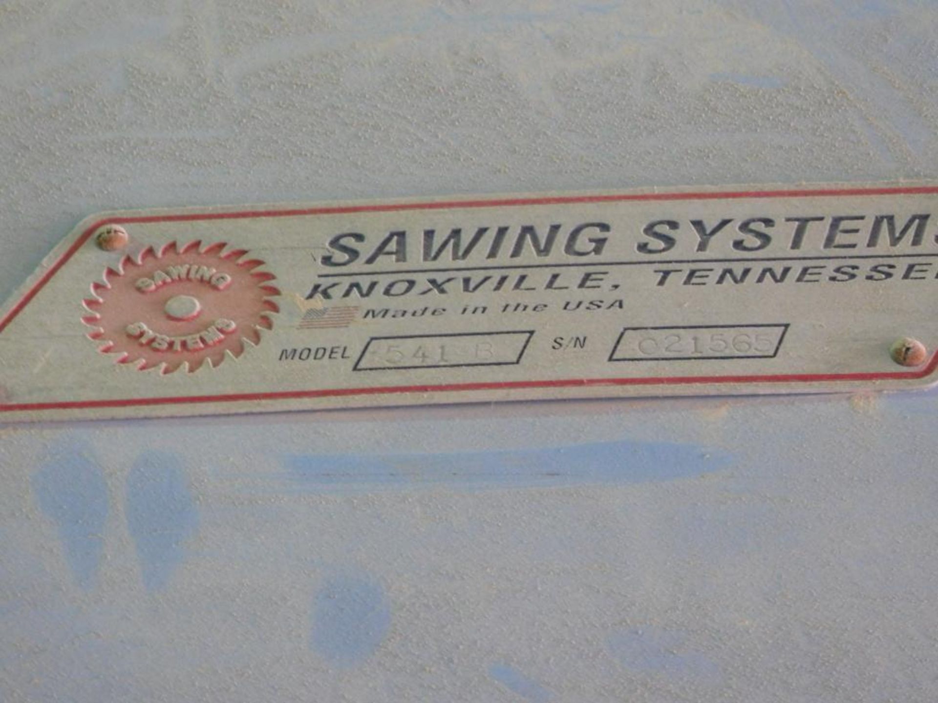 Sawing Systems Stone Saw Model 541B, S/N 021565 - SUBJECT TO SELLER'S APPROVAL - Image 5 of 5