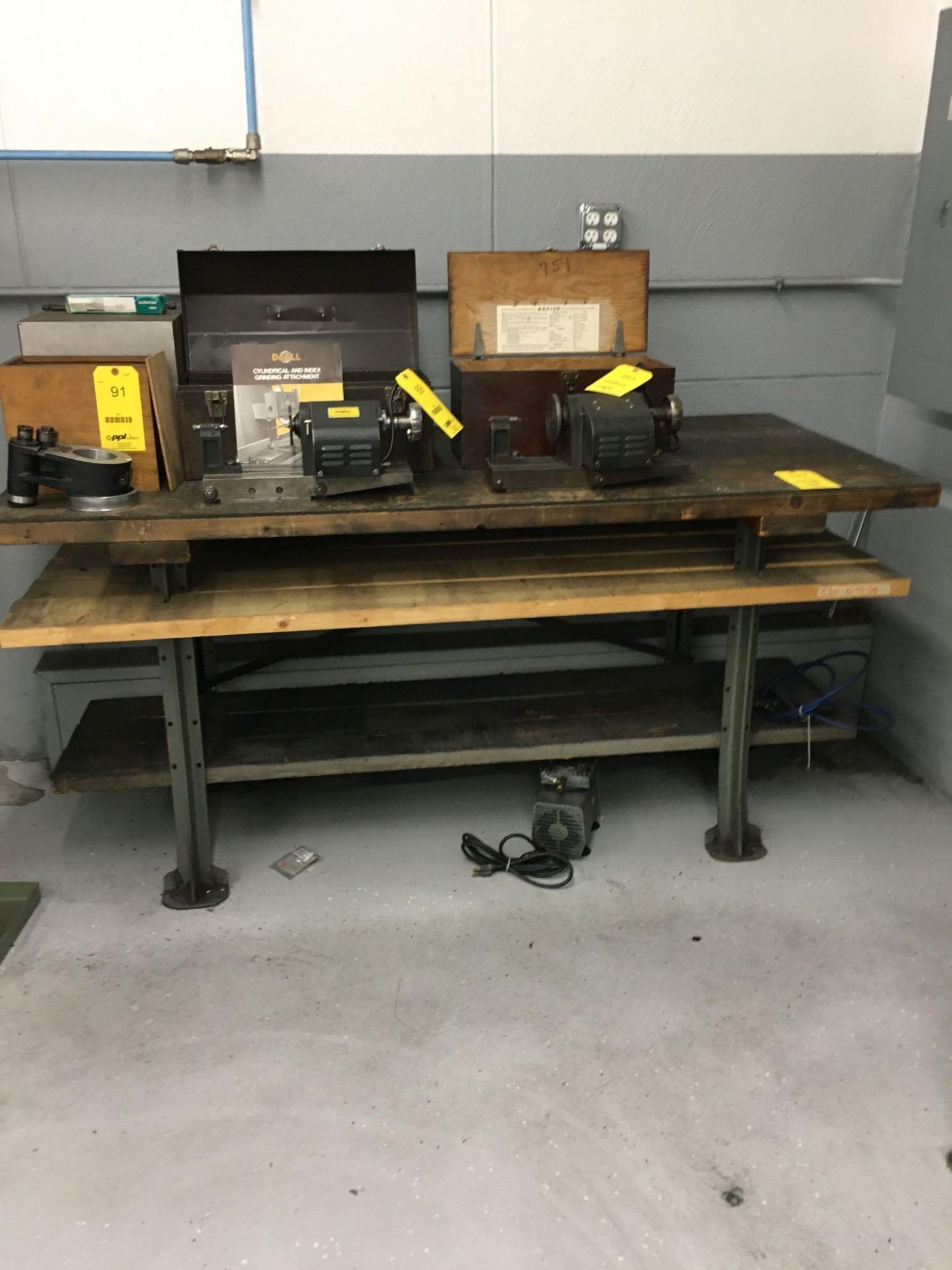 LOT: (3) 6 ft. Work Benches (no contents - delay removal) - Image 4 of 6