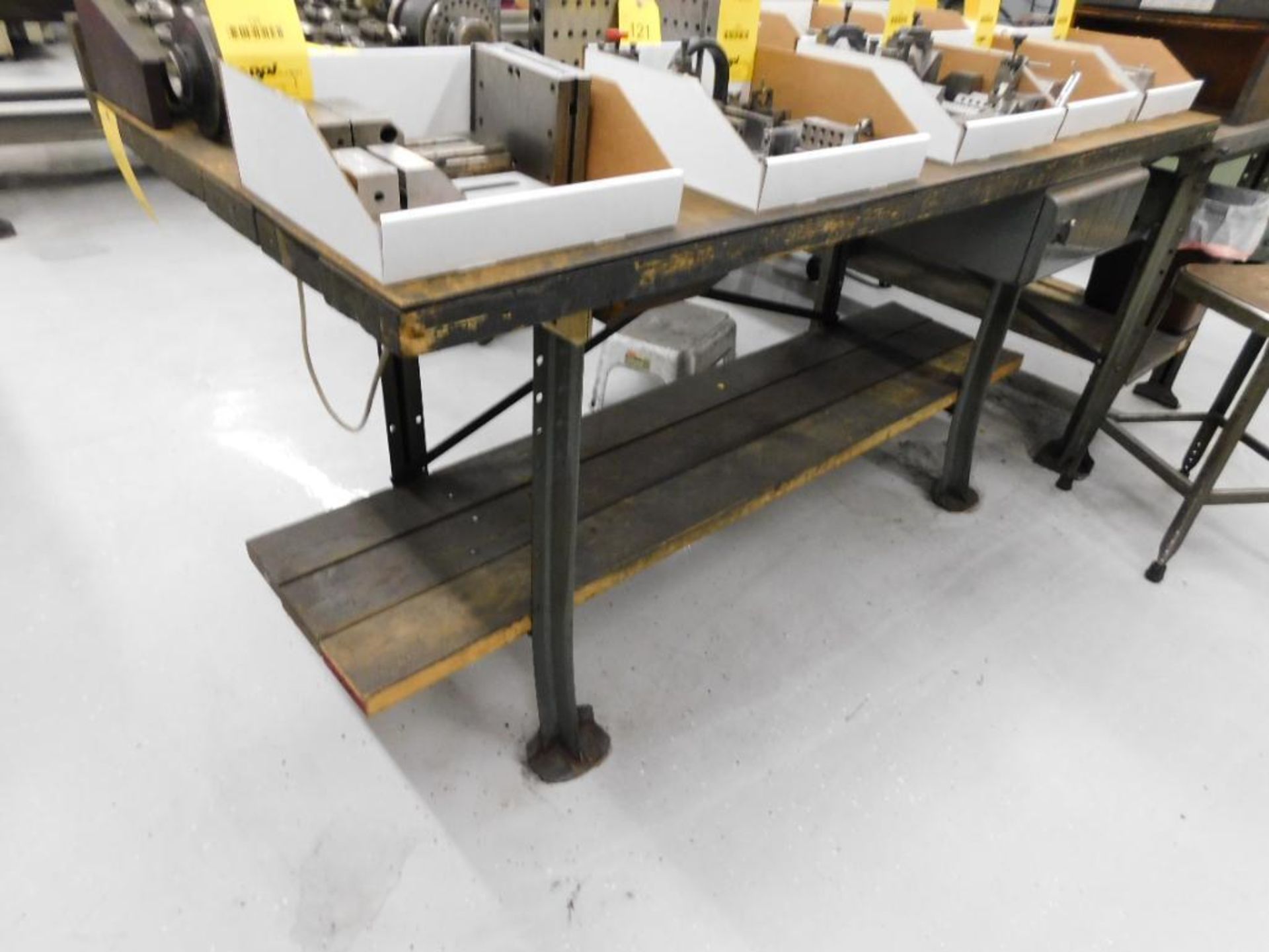 LOT: (3) 6 ft. Work Benches (no contents - delay removal) - Image 2 of 6