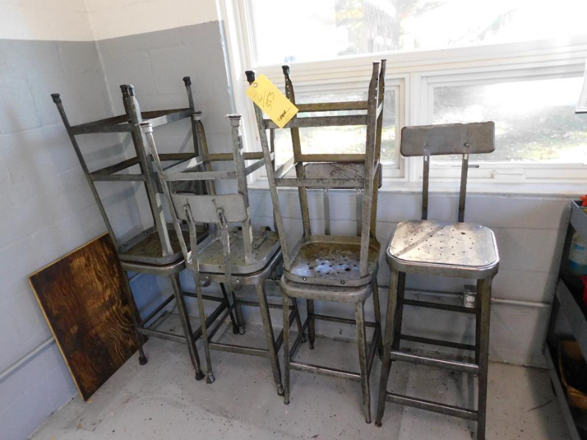 LOT: (2) 28 in. x 60 in. Work Benches & (6) Stools (no contents - delay removal) - Image 2 of 2