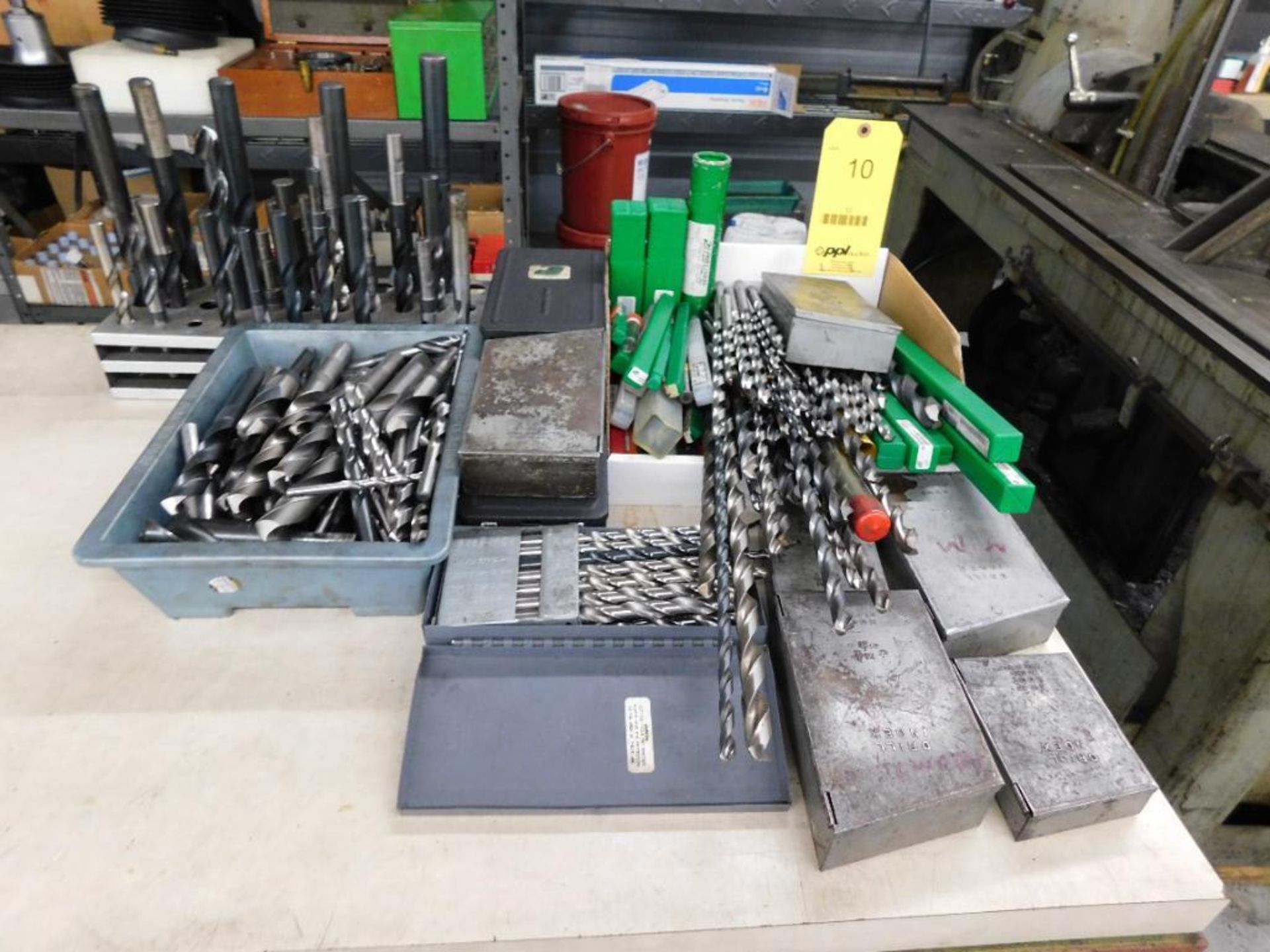 LOT: Large Assortment of Straight & Taper Shank Drill Bits