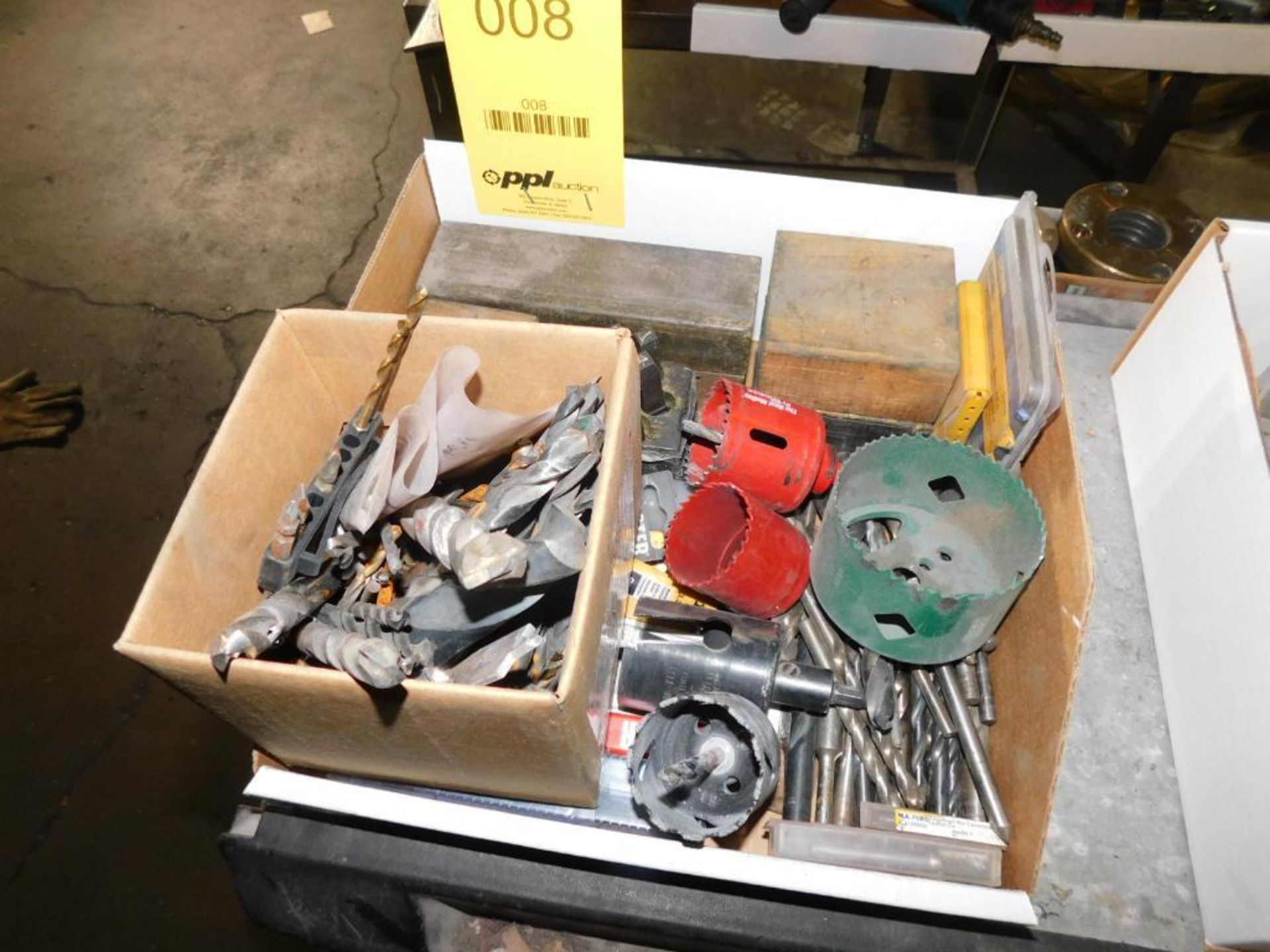 LOT: Assorted Drill Bits, Punches, Cutters