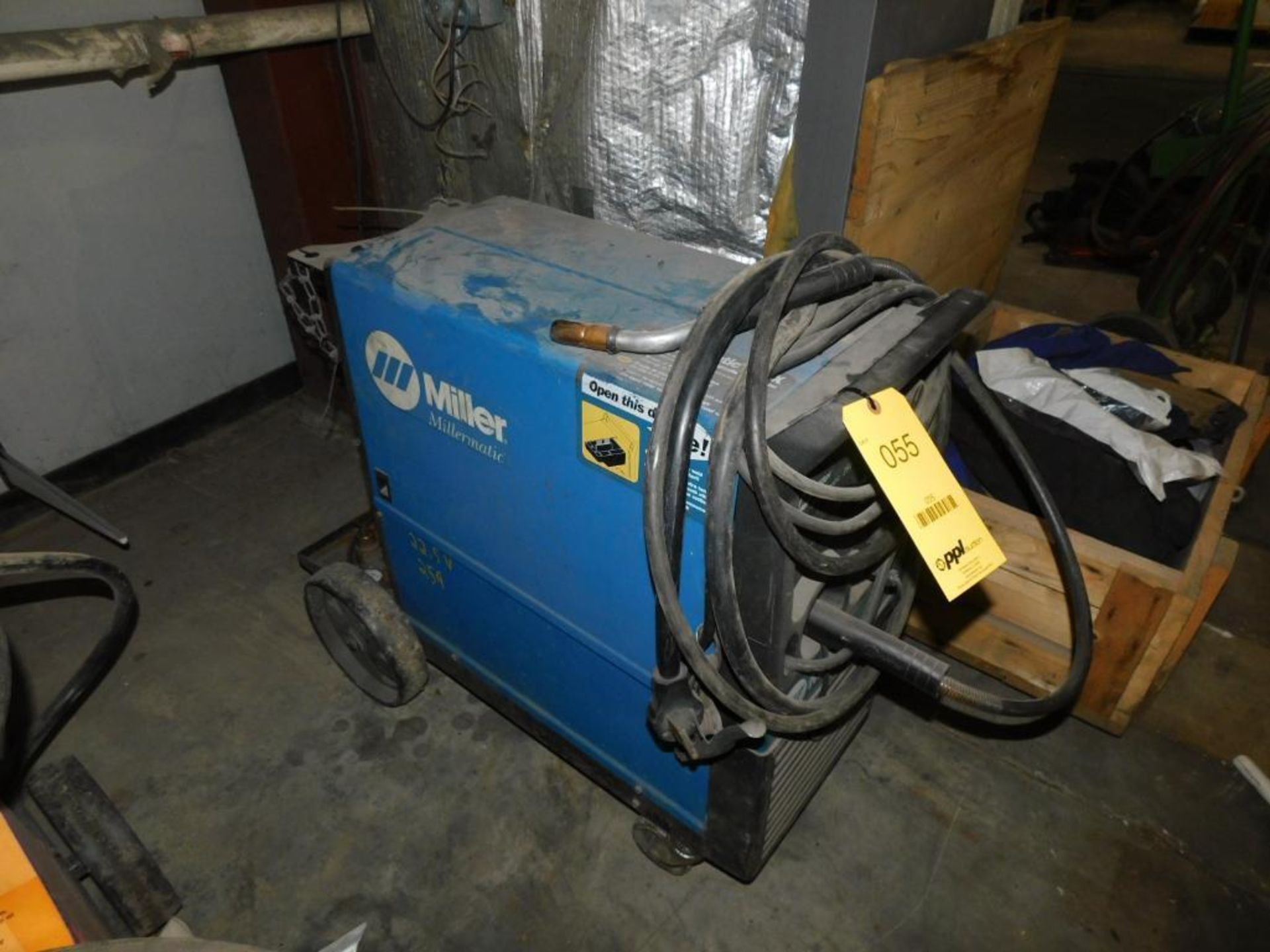 Miller 250 Amp Welder Model Millermatic 250, S/N LA179665 (2000), Cart Mounted