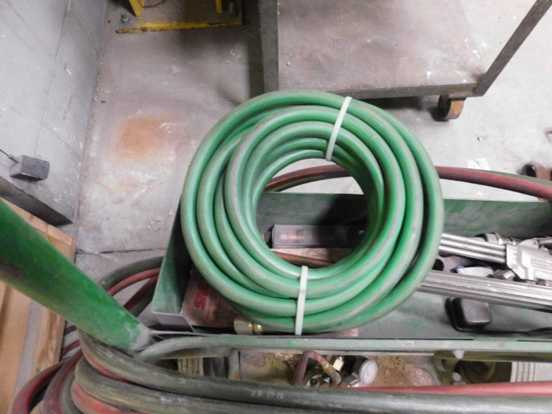 LOT: Torch Cart with Hose & Burner, Spare Hose, Regulator, with Torch Attachment - Image 4 of 5