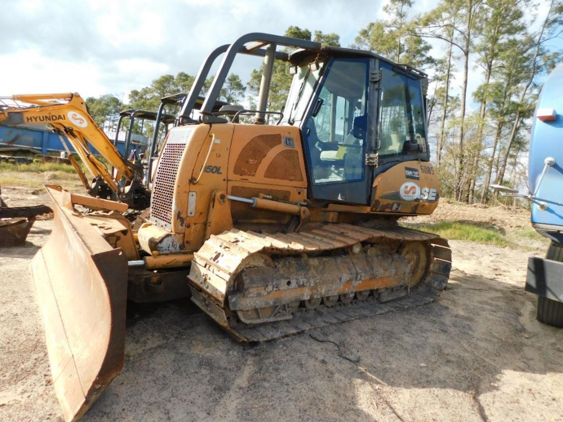 Case 850L Crawler Tractor, S/N CAL006185 (2008), 10 ft. Blade, 99 HP 6-Cylinder Turbo Diesel, 7280 H