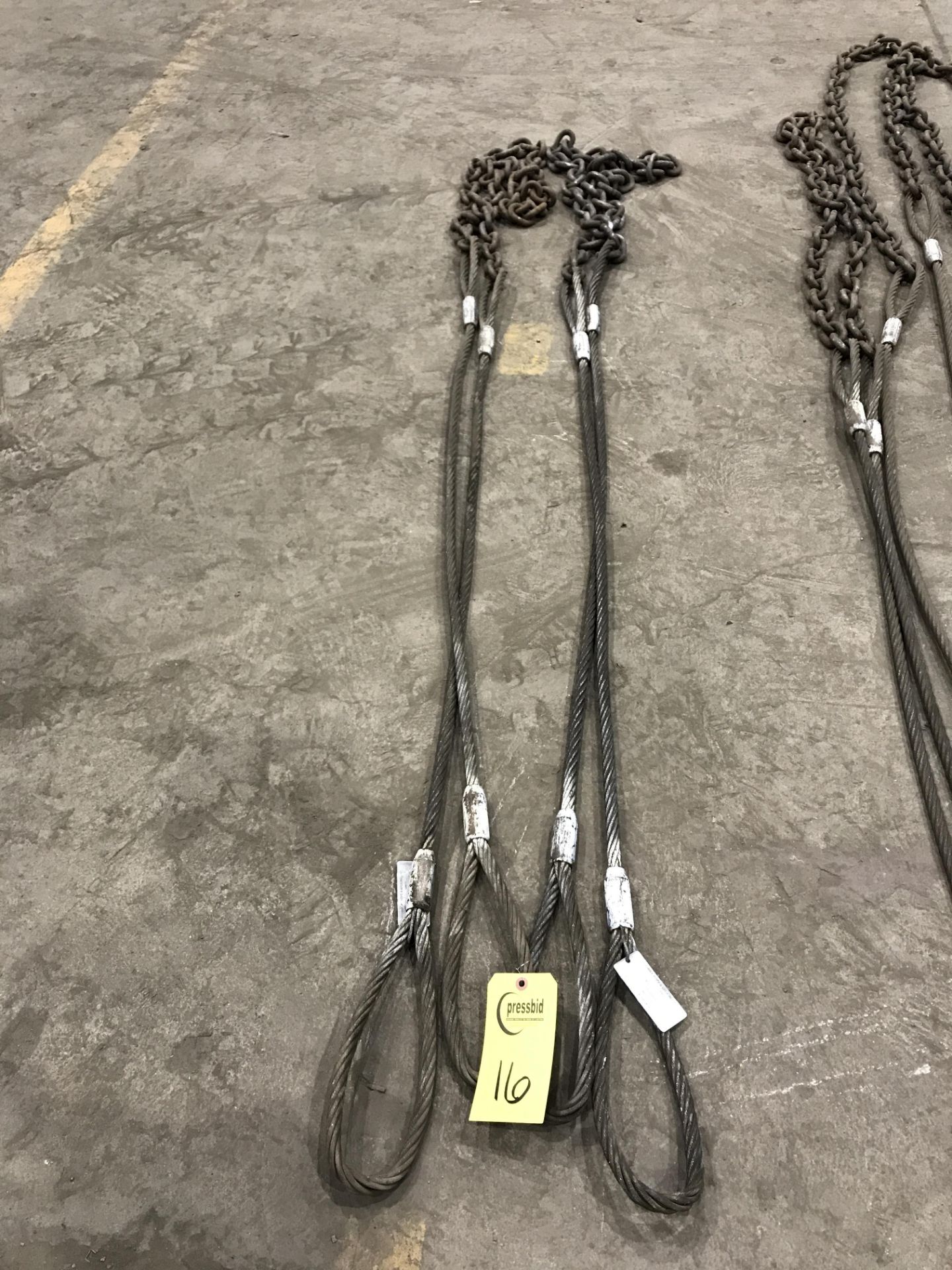 (2) AAA Wire Rope & Sling