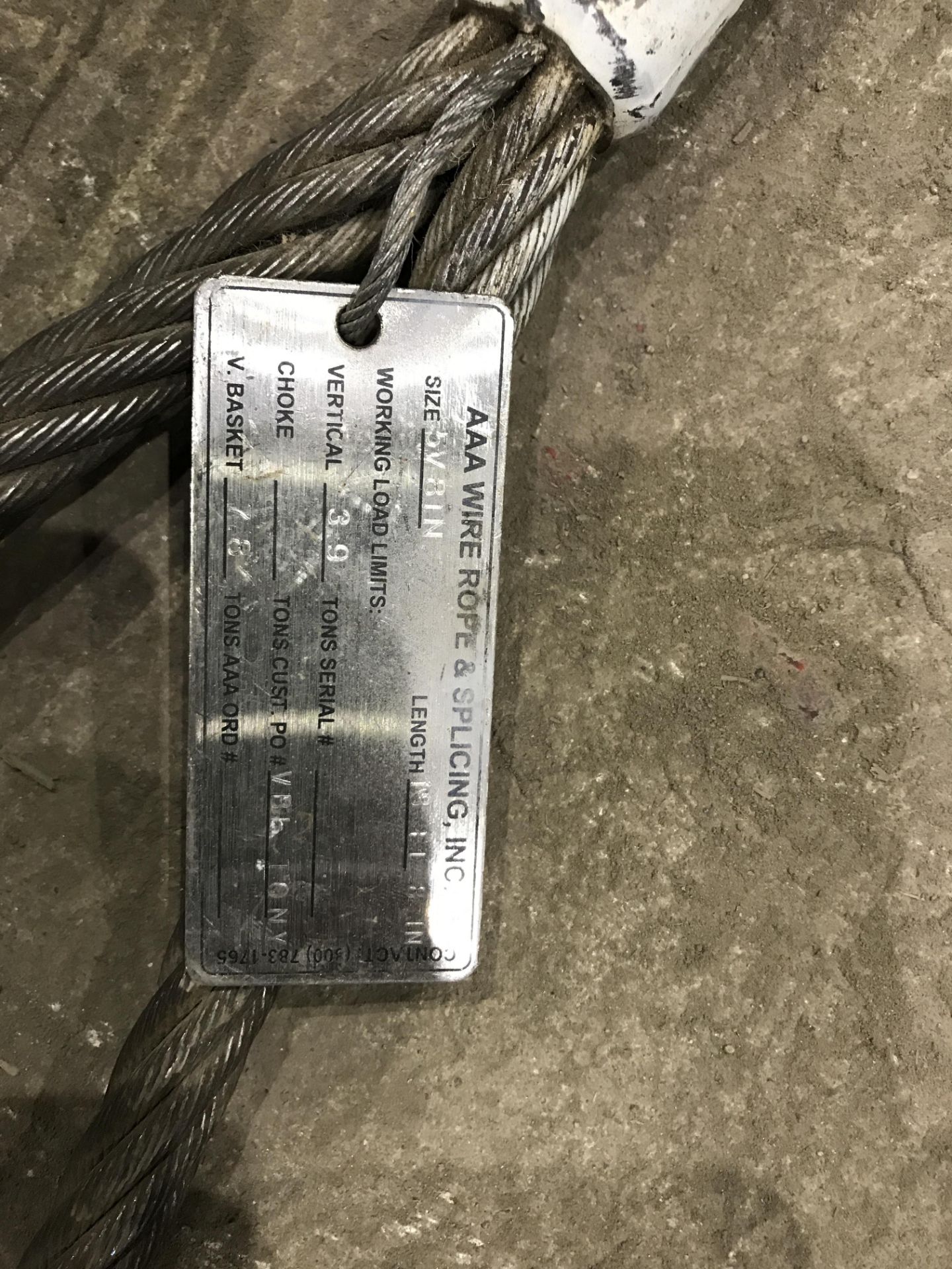 (2) AAA Wire Rope & Sling - Image 2 of 2