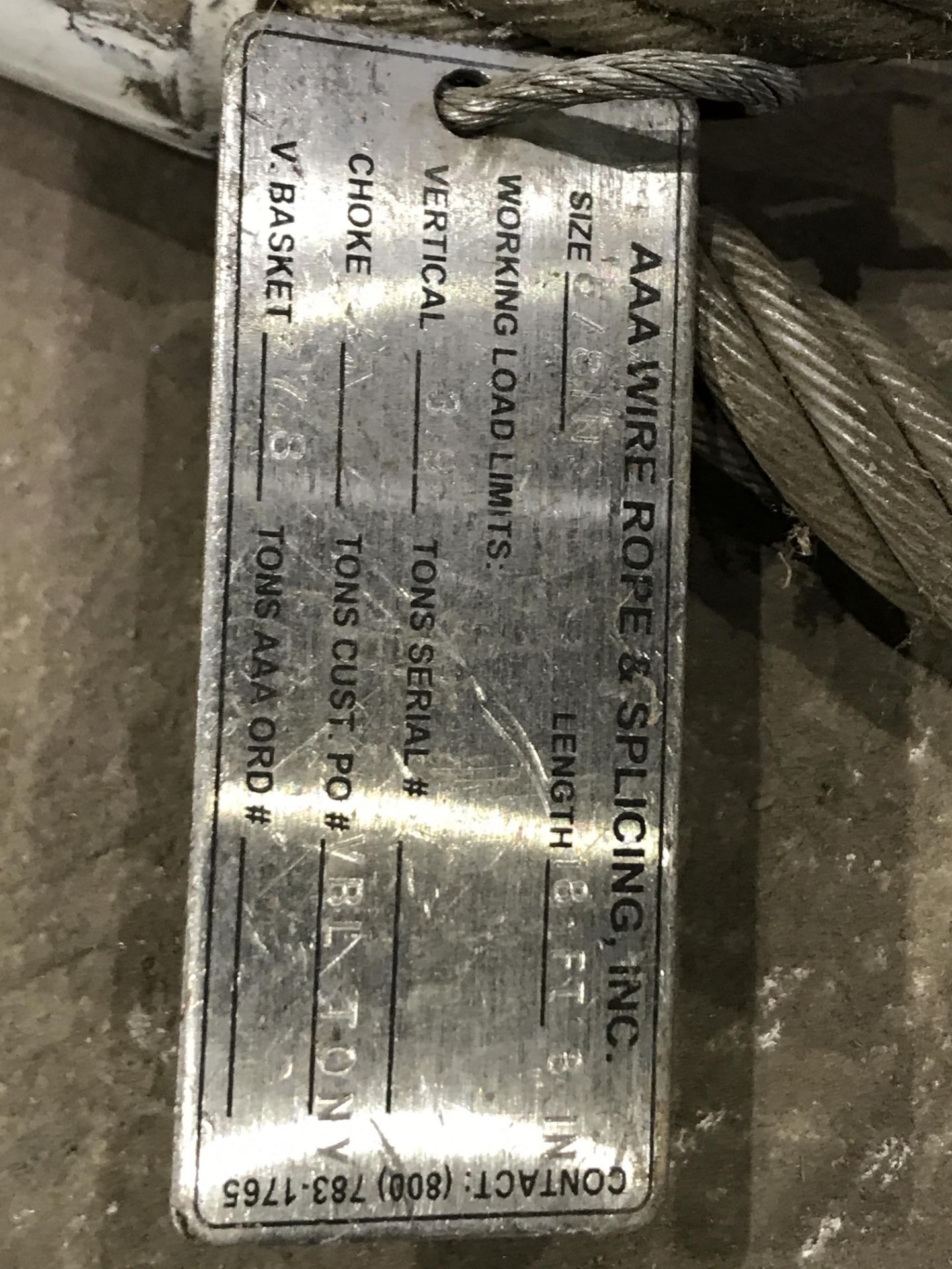 (3) AAA Wire Rope & Sling - Image 2 of 2