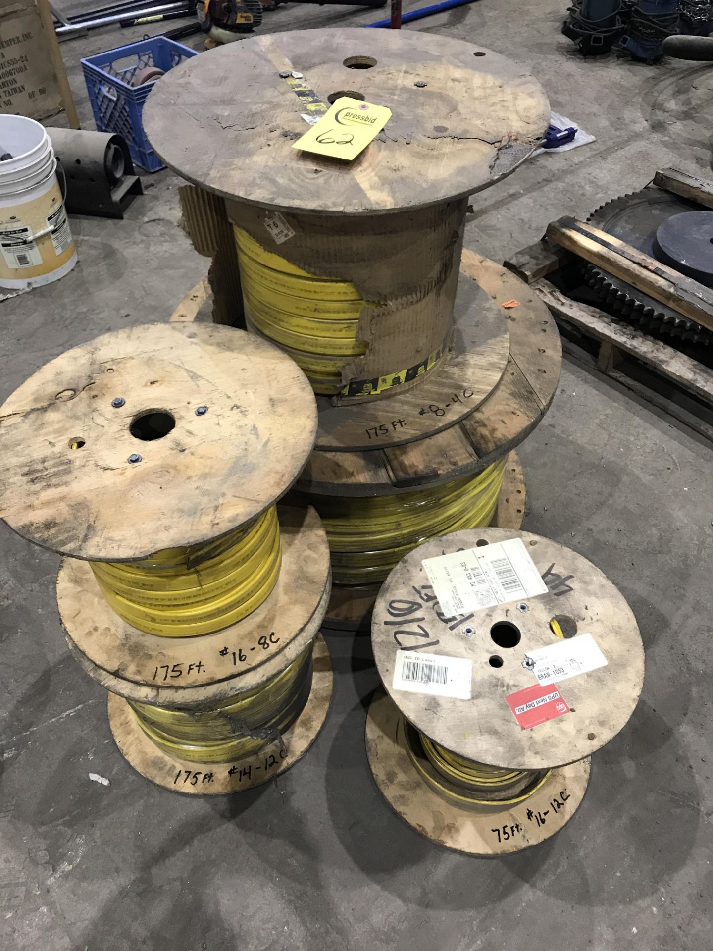 (5) Spools of electrical wire