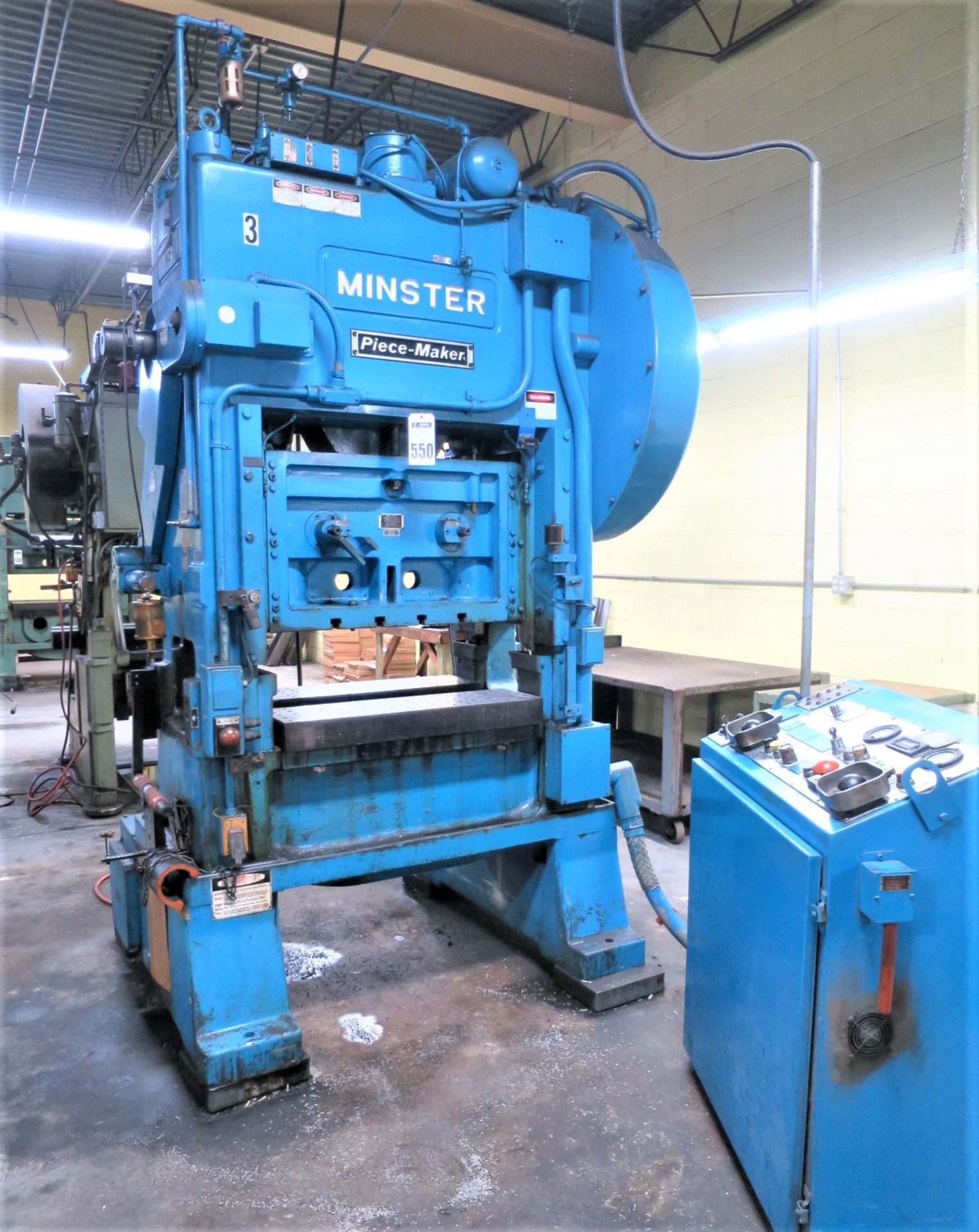 Minster 60 Ton Piece-Maker Variable Speed Straight Side Stamping Press Model P2-60-36, Sn P2-60-