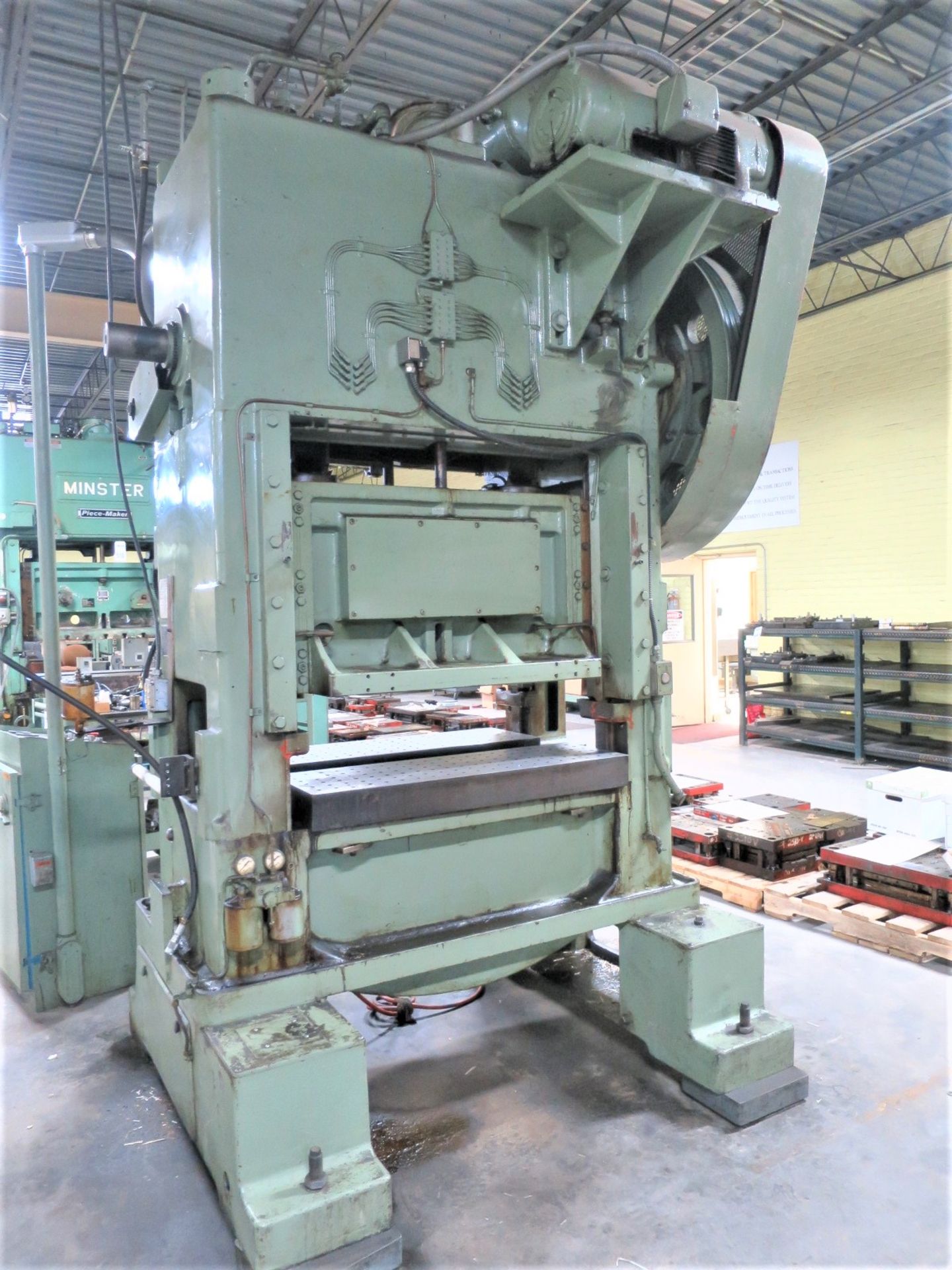 Minster 75 Ton Piece-Maker Variable Speed Straight Side Stamping Press Model P2-75-42, Sn P2-75- - Image 6 of 7