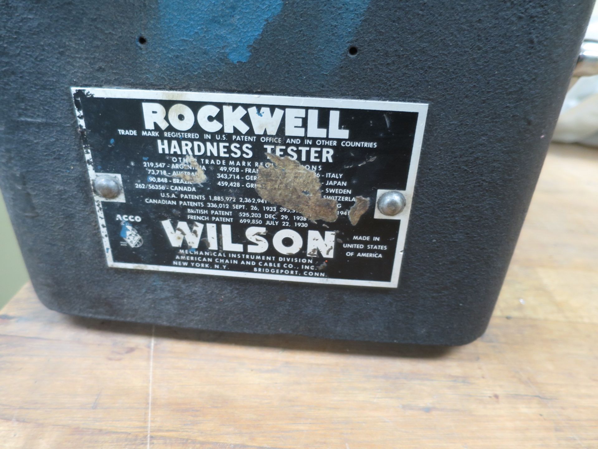 Wilson Rockwell Hardness Tester Model 3Jr Bbo - Image 2 of 3