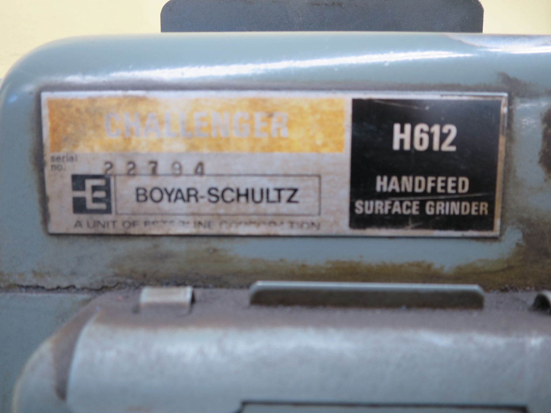 Boyar Schultz H612 Surface Grinder, Sn 22794 With Walker Ceramax Magnetic Chuck Table Size: - Image 2 of 3