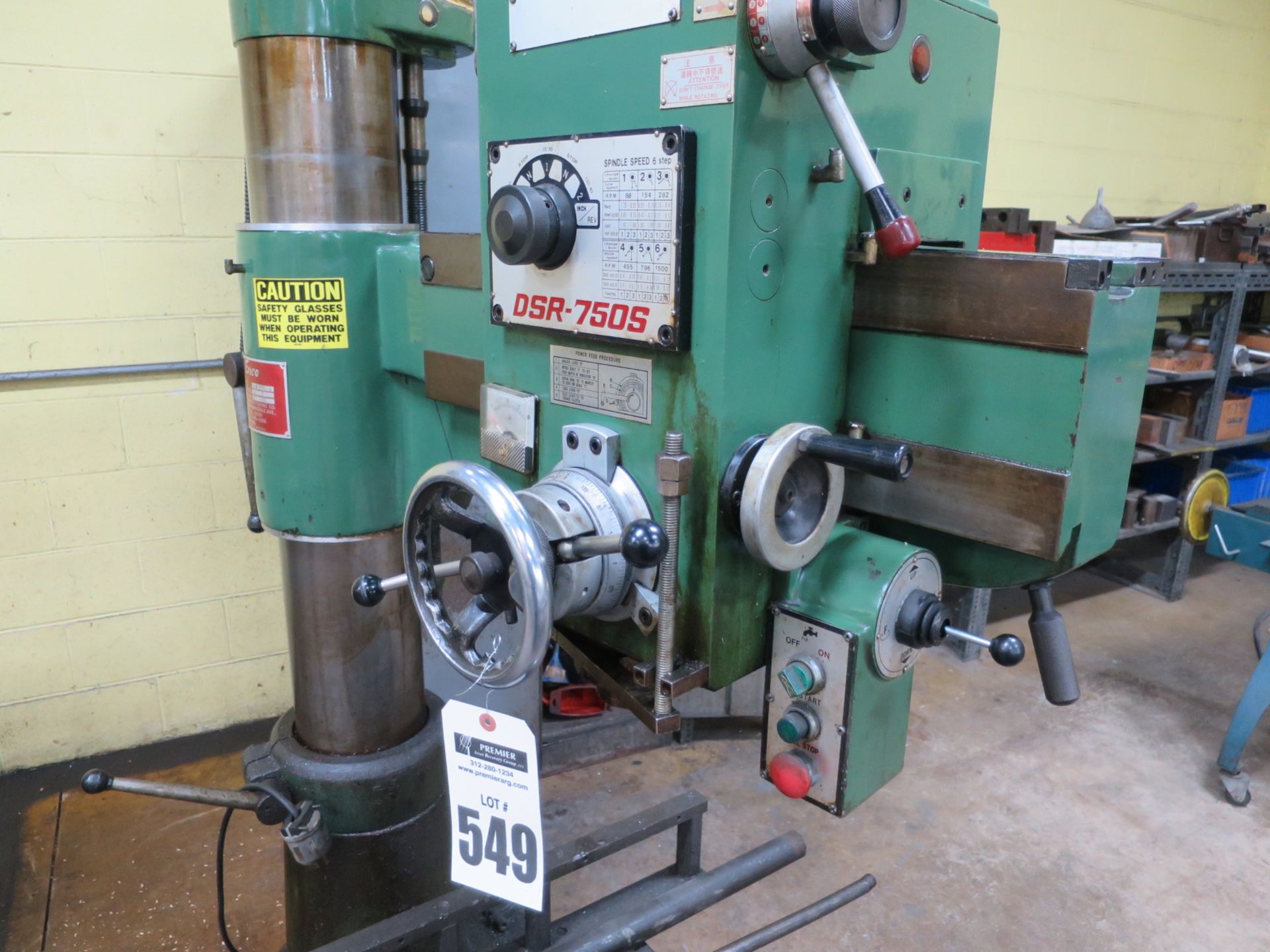 Enco Radial Arm Drill 128-4220, Dsr-750S Control, Sn 19856 - Image 4 of 5