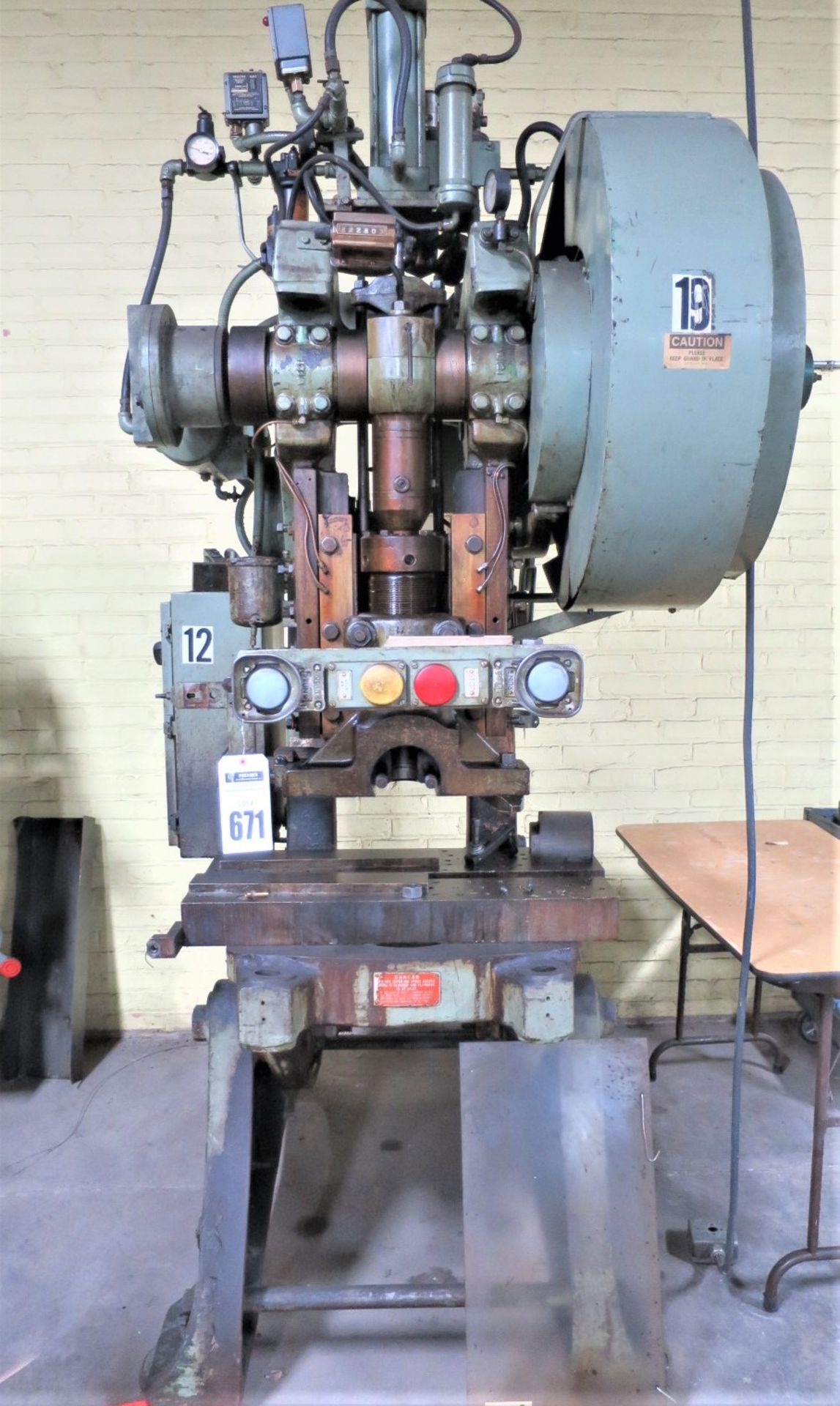Walsh 38 Ton Variable Speed OBI Punch Press #38, Sn 11878