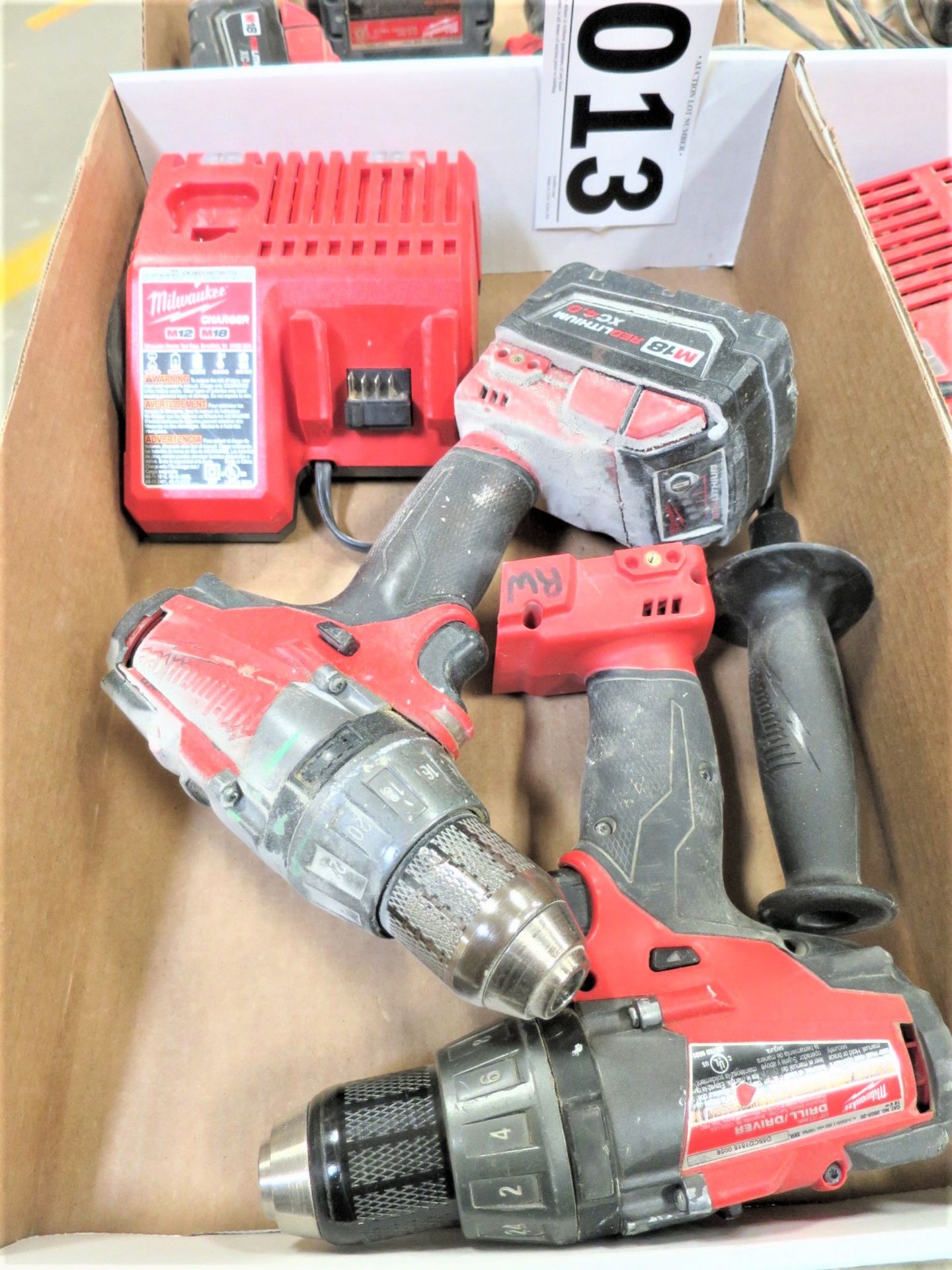 (2) Milwaukee 1/2" Drills with Charger