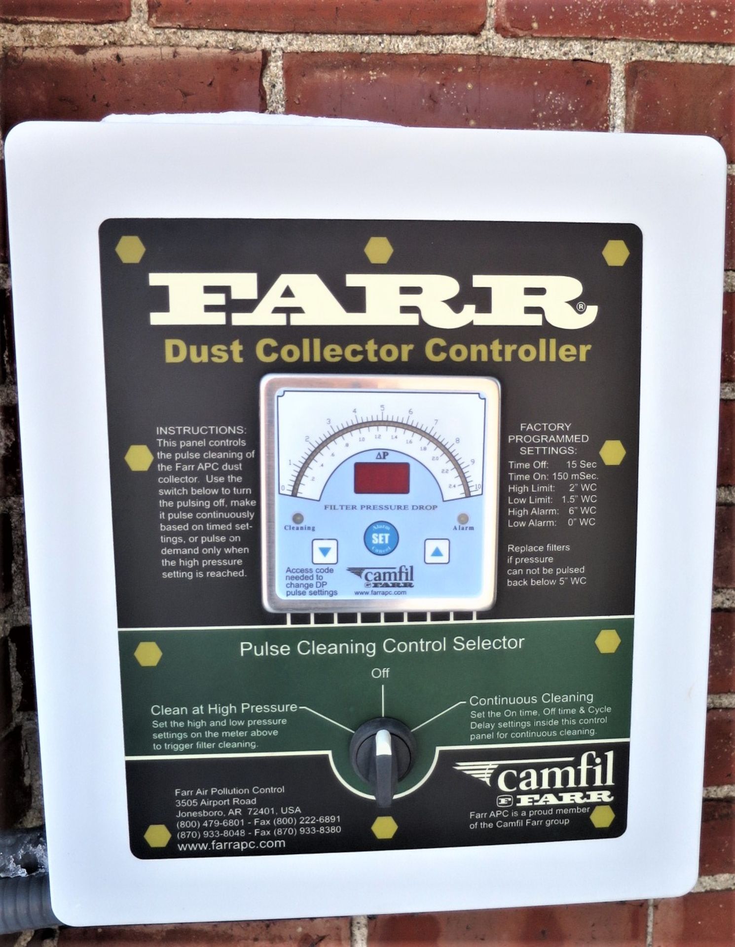 Camfil Farr Dust Collection System, new 2013, Model GS8, 6300cfm - Image 2 of 6