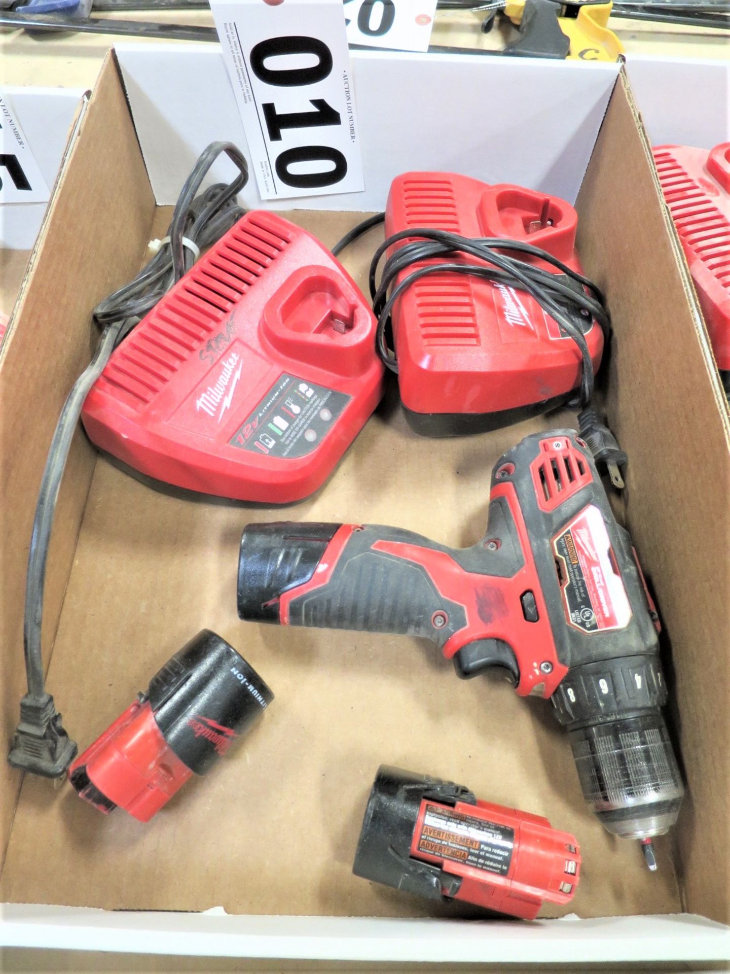 Milwaukee 3/8" Drill with Batteries and Chargers