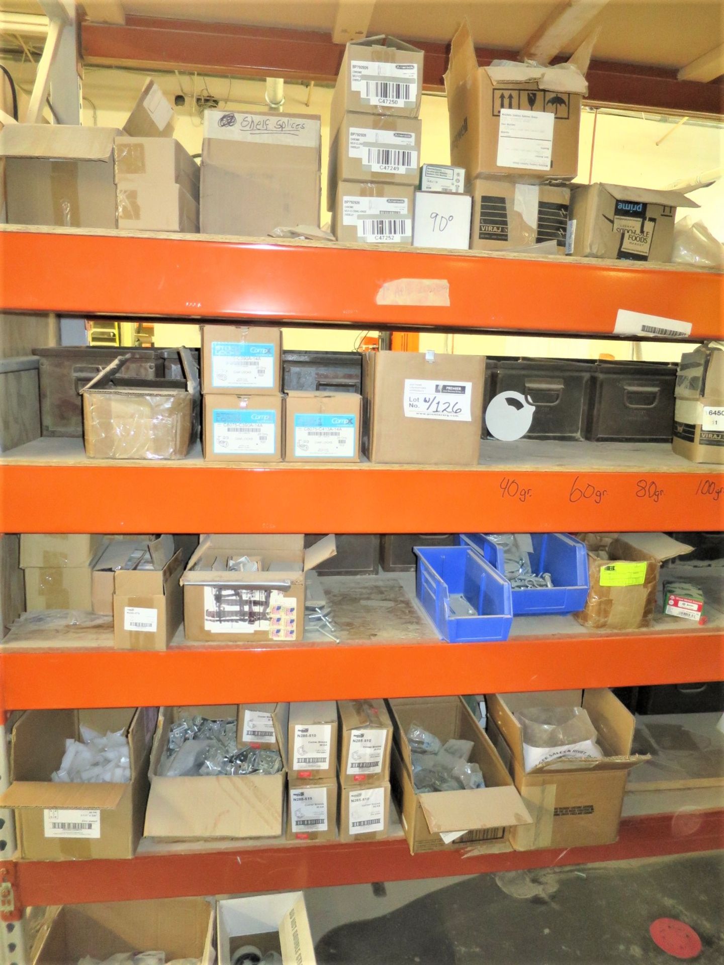 Contents of Rack, misc. hardware and Supplies - Image 6 of 7
