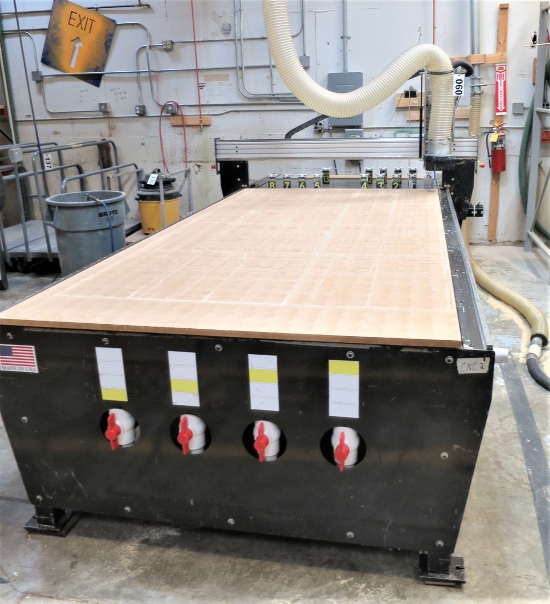 2013 EZ Router 5' x 10' Scorpion CNC Router with 10hp Becker pump, SN SC082713SCAS4B641V
