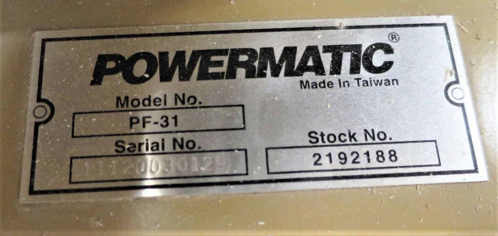 Powermatic Model PF-31 Powerfeeder, SN 11120030129 - Image 4 of 4